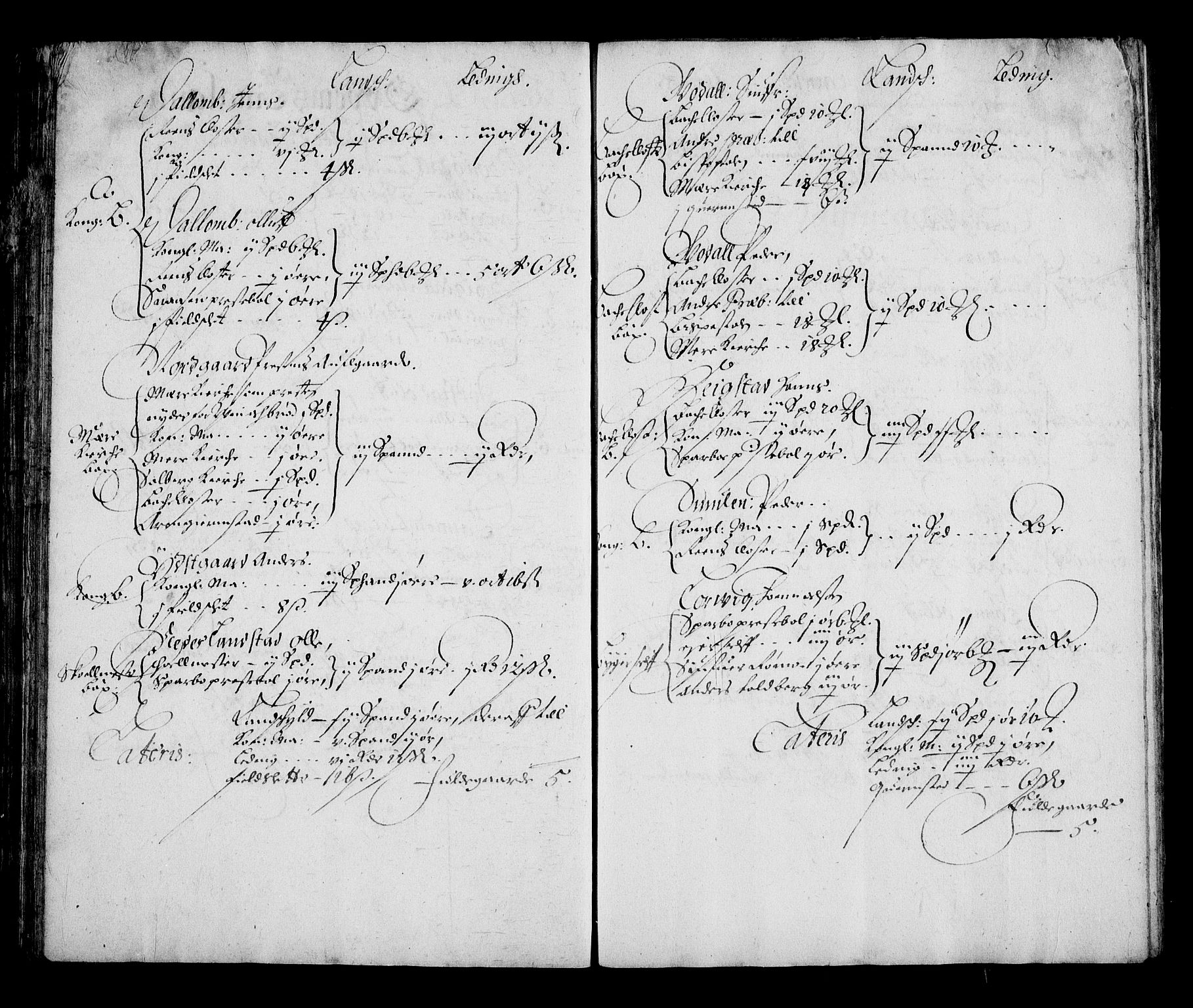 Rentekammeret inntil 1814, Realistisk ordnet avdeling, RA/EA-4070/N/Na/L0002/0007: [XI g]: Trondheims stifts jordebøker: / Inderøy fogderi, 1664