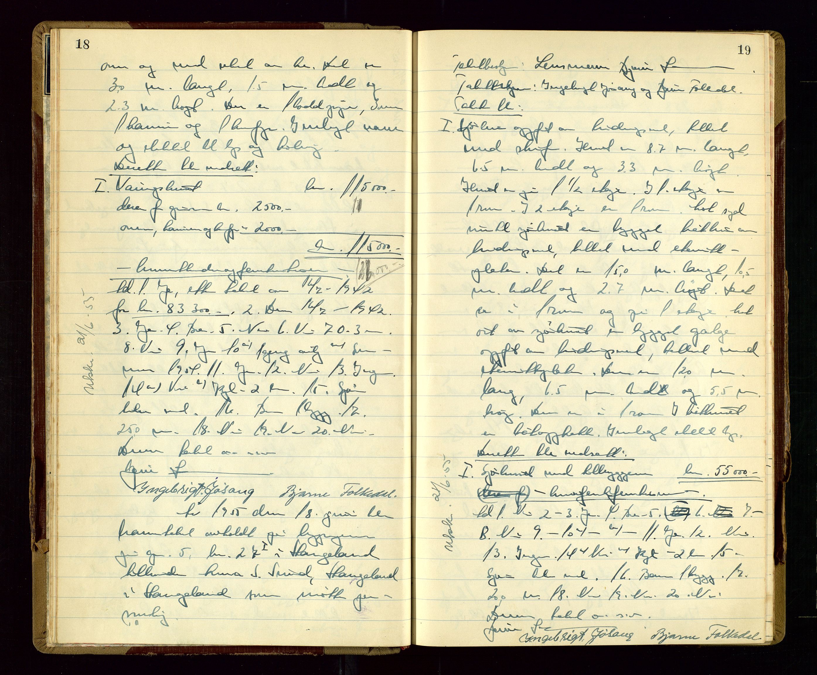 Avaldsnes lensmannskontor, AV/SAST-A-100286/Goa/L0009: "Branntakstprotokoll", 1955, p. 18-19