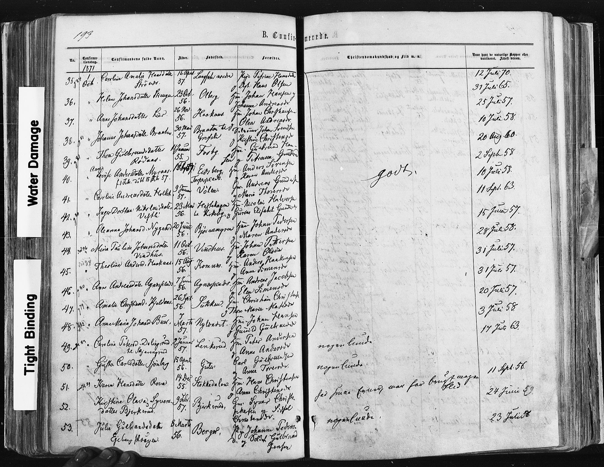 Trøgstad prestekontor Kirkebøker, SAO/A-10925/F/Fa/L0009: Parish register (official) no. I 9, 1865-1877, p. 193
