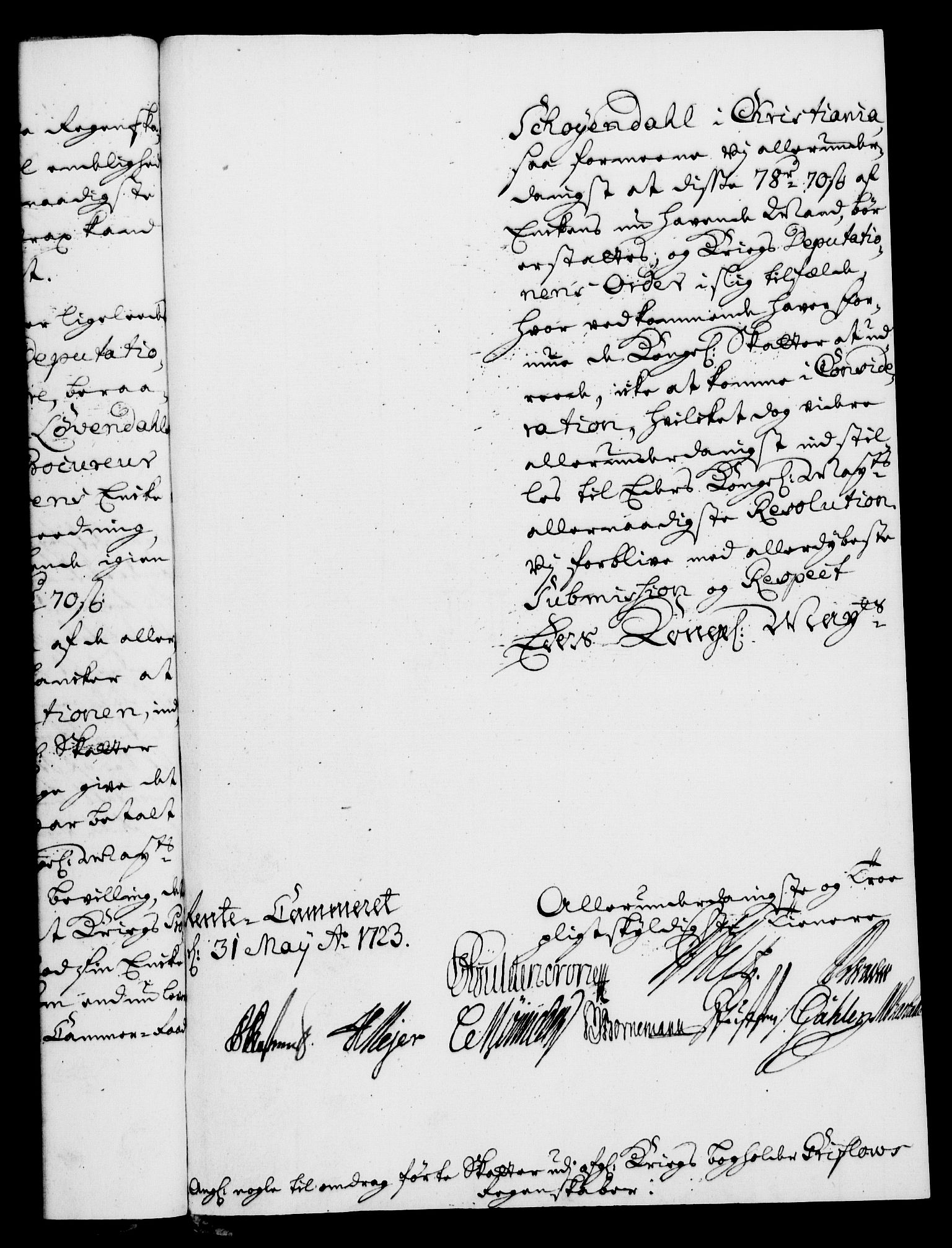 Rentekammeret, Kammerkanselliet, RA/EA-3111/G/Gf/Gfa/L0006: Norsk relasjons- og resolusjonsprotokoll (merket RK 52.6), 1723, p. 663