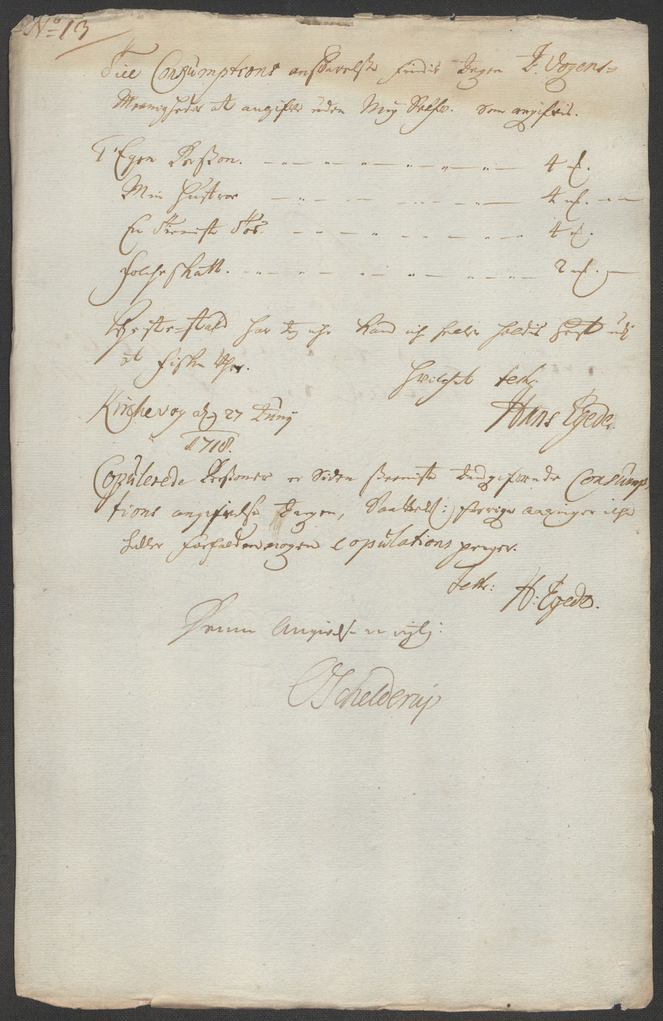 Rentekammeret inntil 1814, Reviderte regnskaper, Fogderegnskap, RA/EA-4092/R67/L4684: Fogderegnskap Vesterålen, Andenes og Lofoten, 1718, p. 153