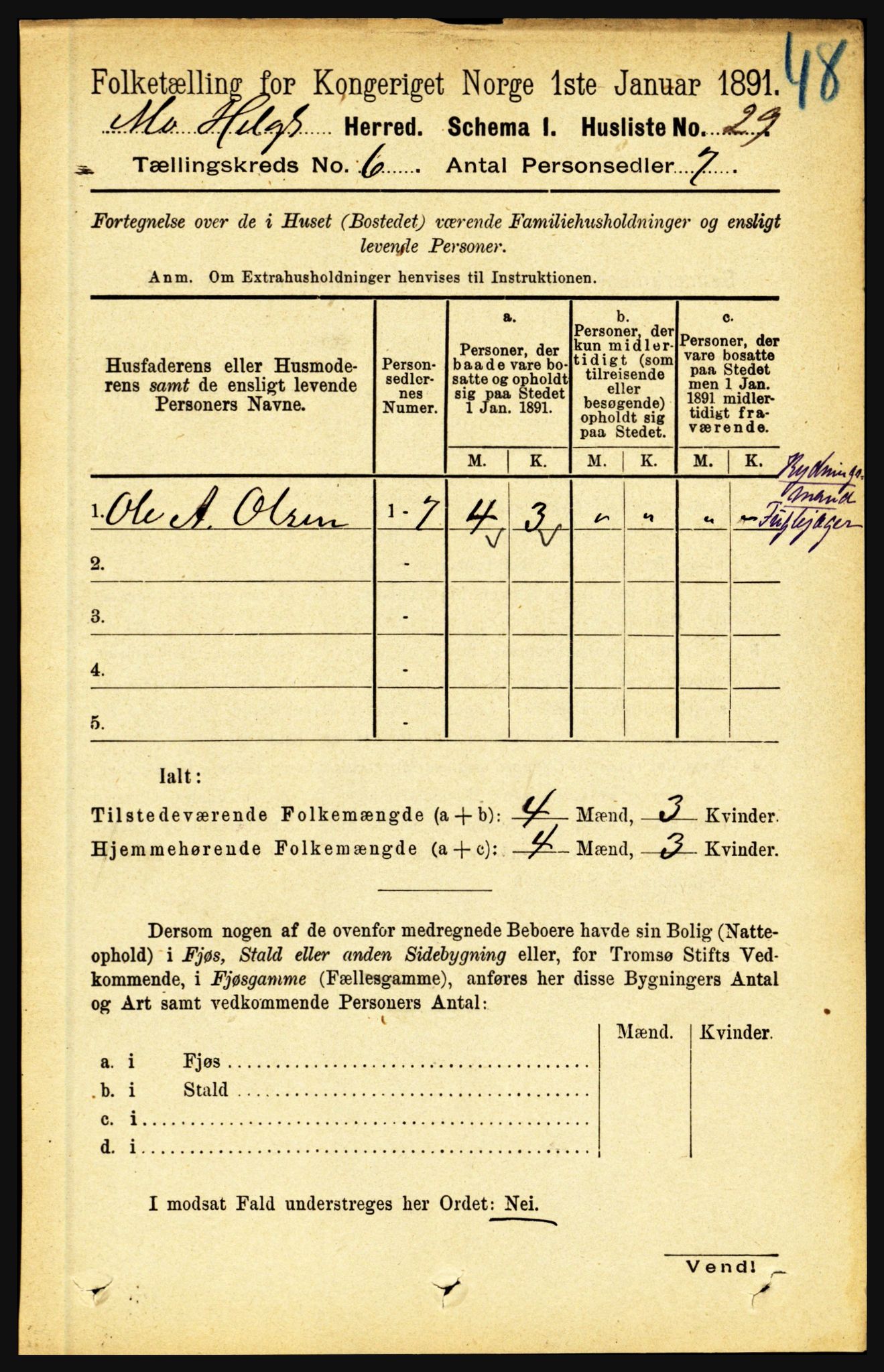 RA, 1891 census for 1833 Mo, 1891, p. 2193