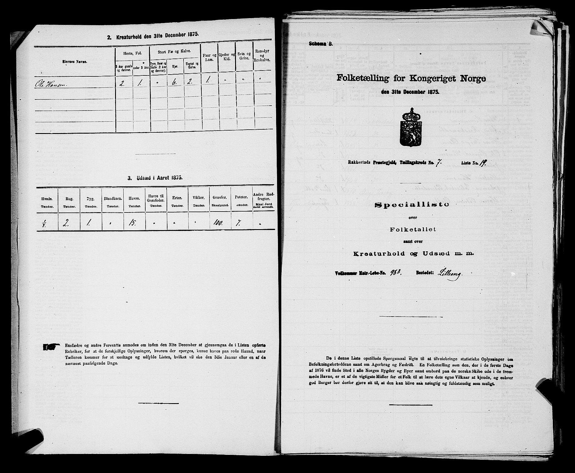 RA, 1875 census for 0128P Rakkestad, 1875, p. 738