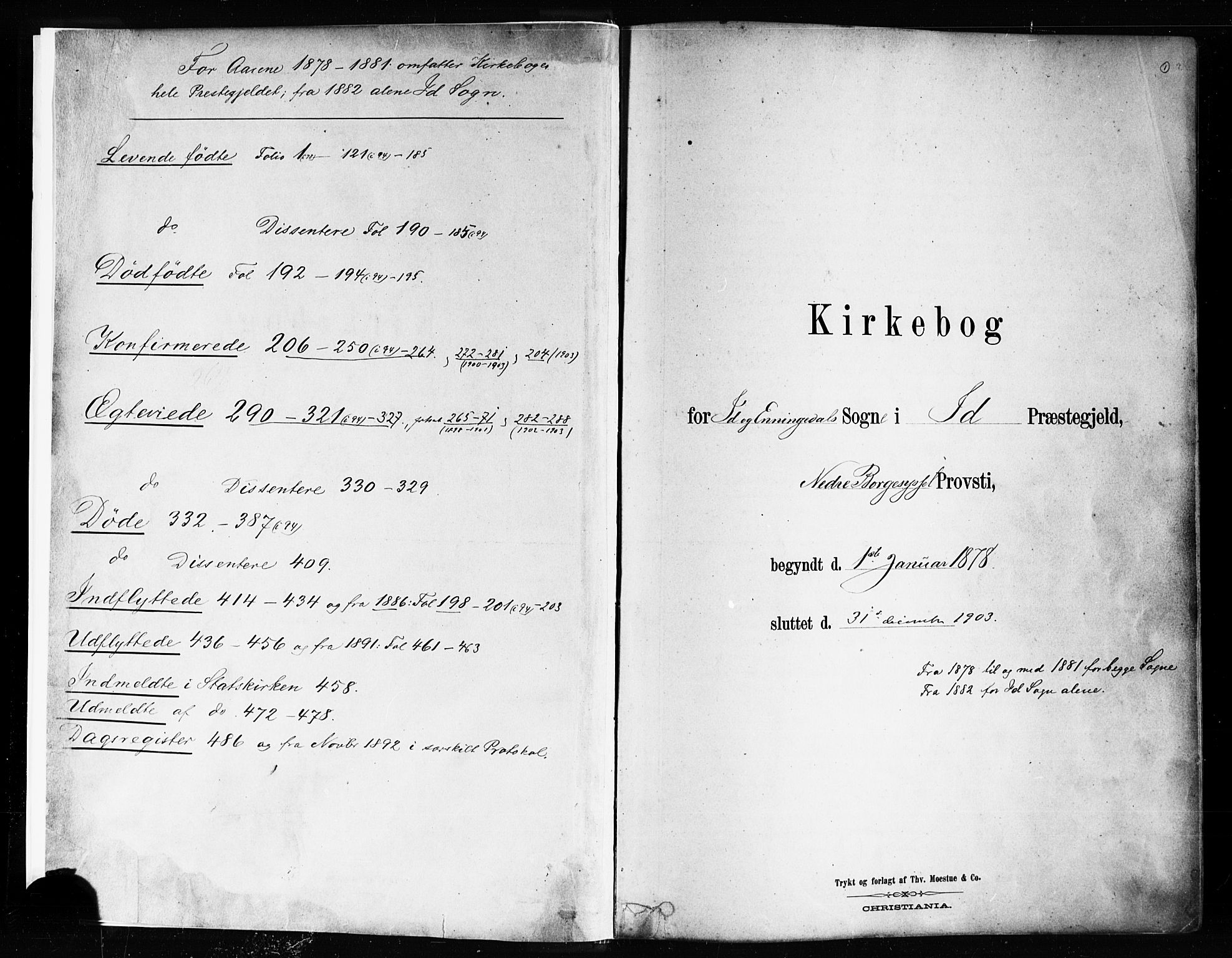 Idd prestekontor Kirkebøker, AV/SAO-A-10911/F/Fc/L0006a: Parish register (official) no. III 6A, 1878-1903