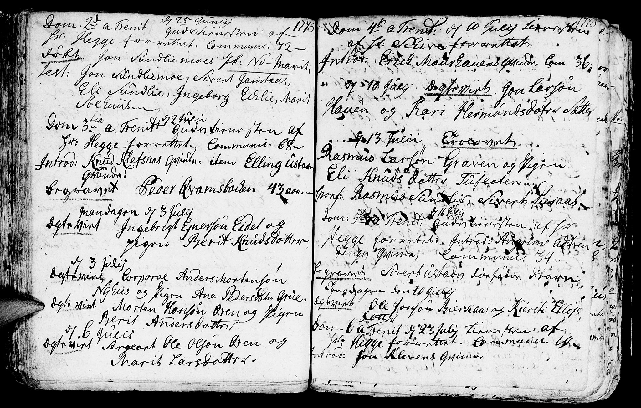 Ministerialprotokoller, klokkerbøker og fødselsregistre - Sør-Trøndelag, AV/SAT-A-1456/668/L0814: Parish register (copy) no. 668C03, 1766-1789