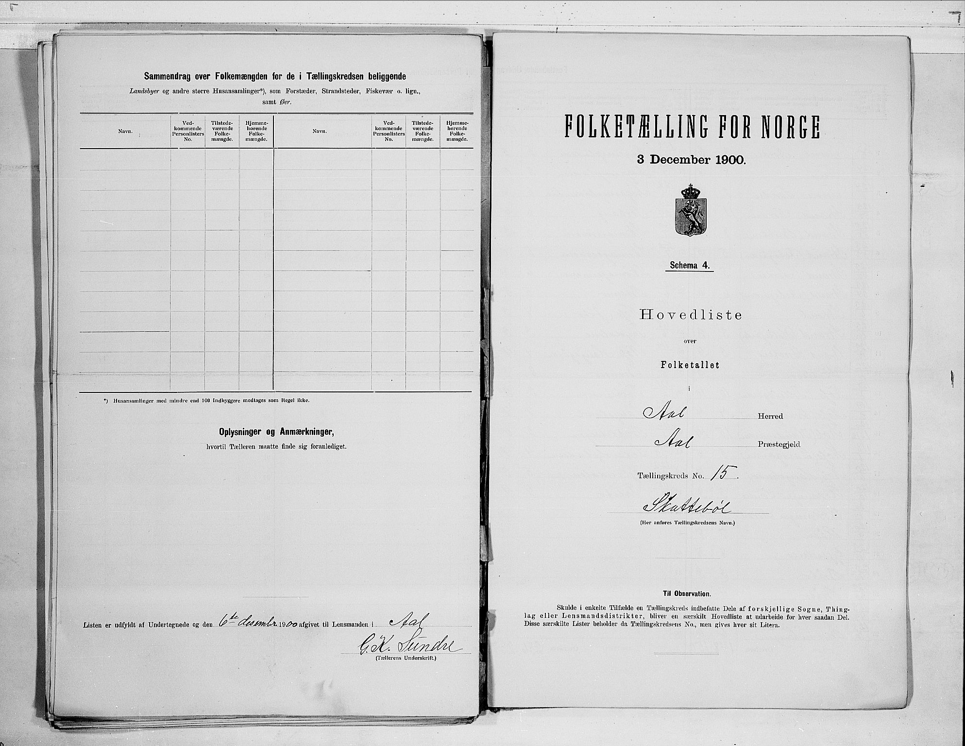 RA, 1900 census for Ål, 1900, p. 33