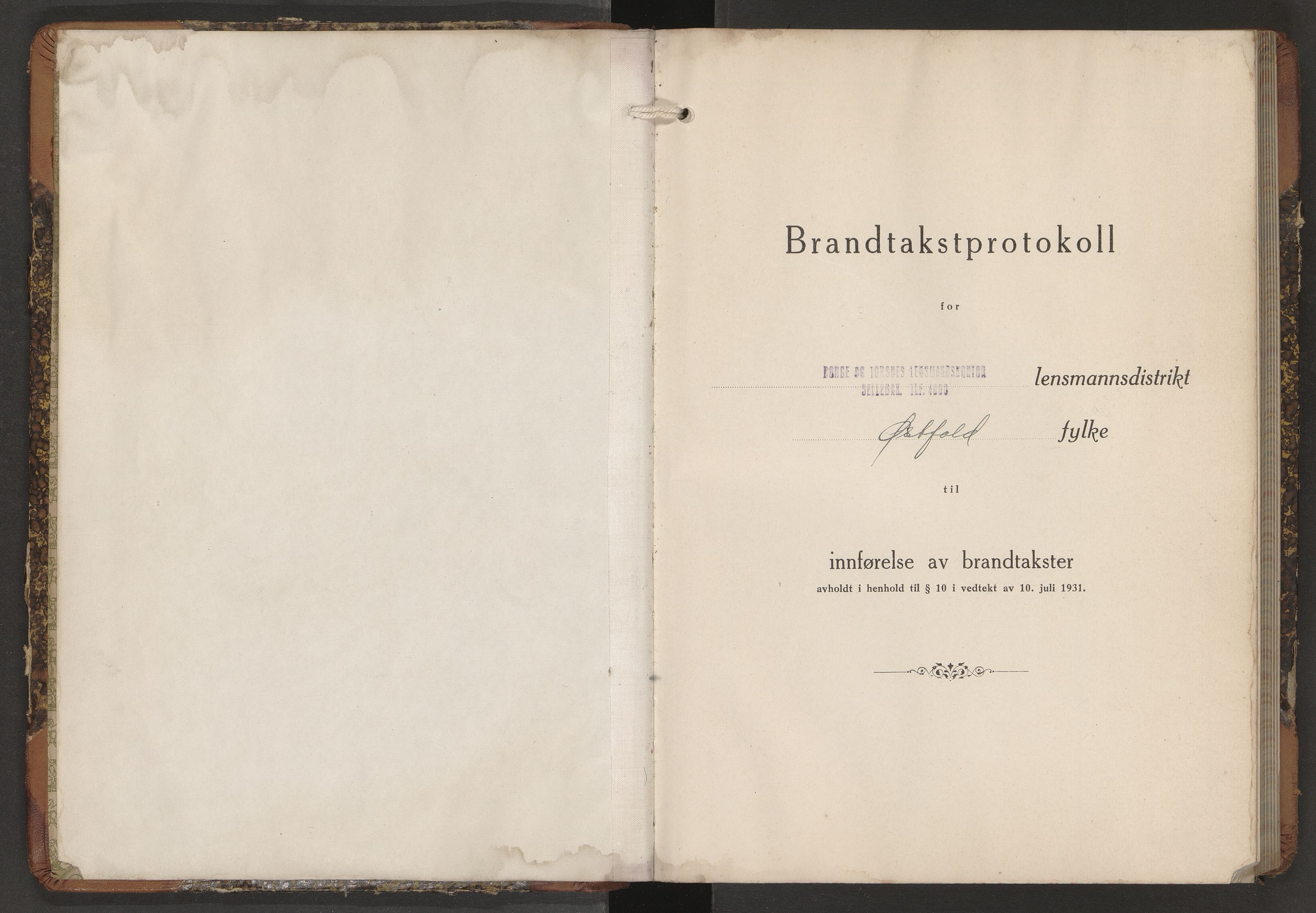 Norges brannkasse, branntakster Borge, AV/SAO-A-11360/F/Fb/L0005: Branntakstprotokoll, 1939-1953