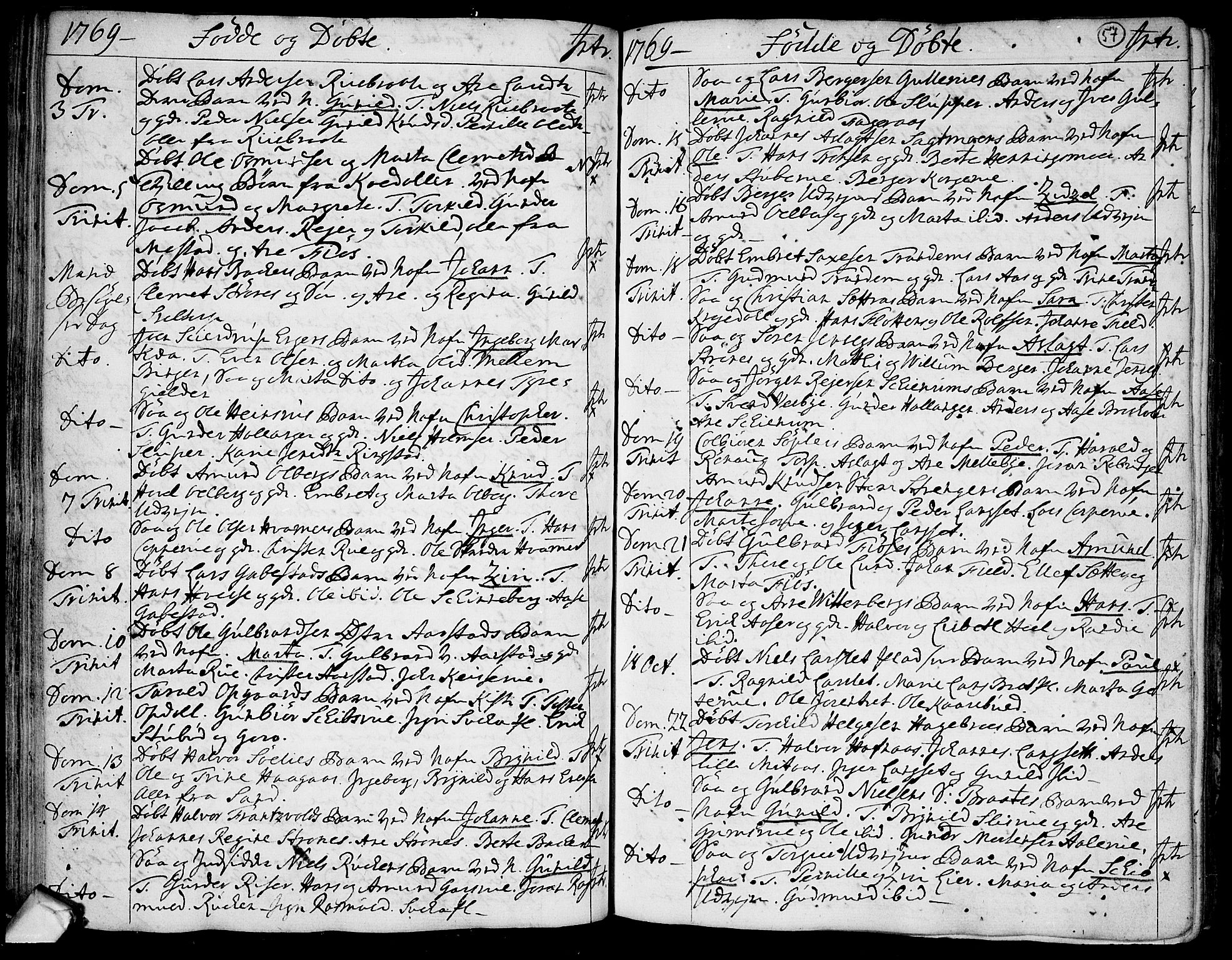 Trøgstad prestekontor Kirkebøker, AV/SAO-A-10925/F/Fa/L0004: Parish register (official) no. I 4, 1750-1784, p. 57