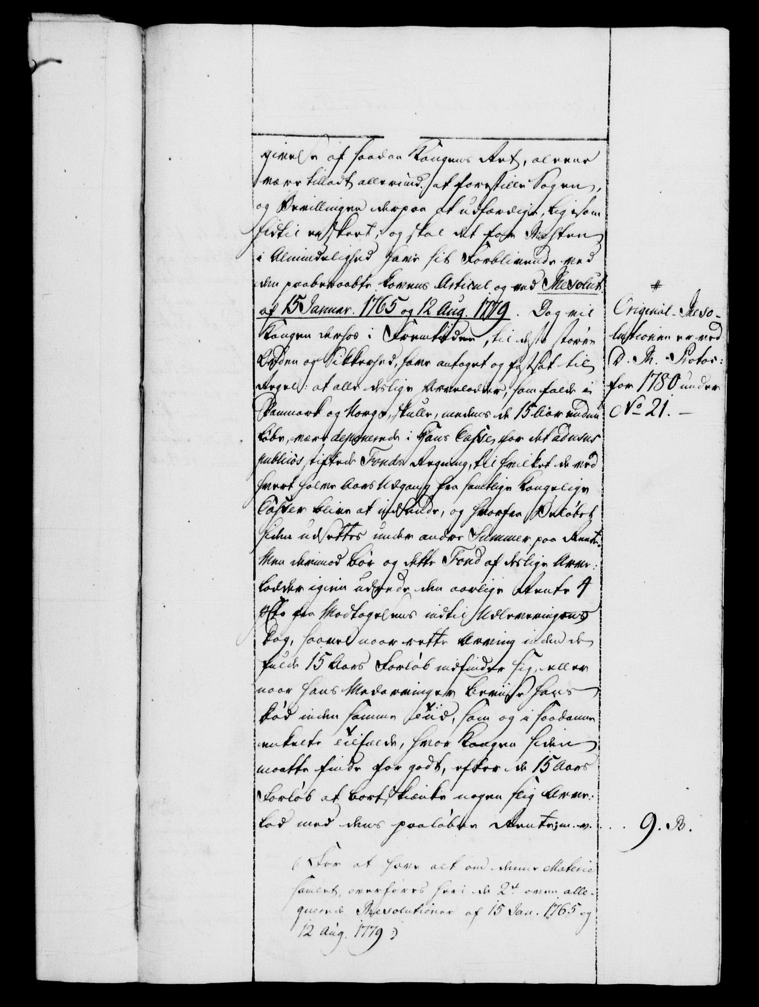 Rentekammeret, Kammerkanselliet, RA/EA-3111/G/Gf/Gfb/L0011: Register til norske relasjons- og resolusjonsprotokoller (merket RK 52.106), 1781-1782, p. 198