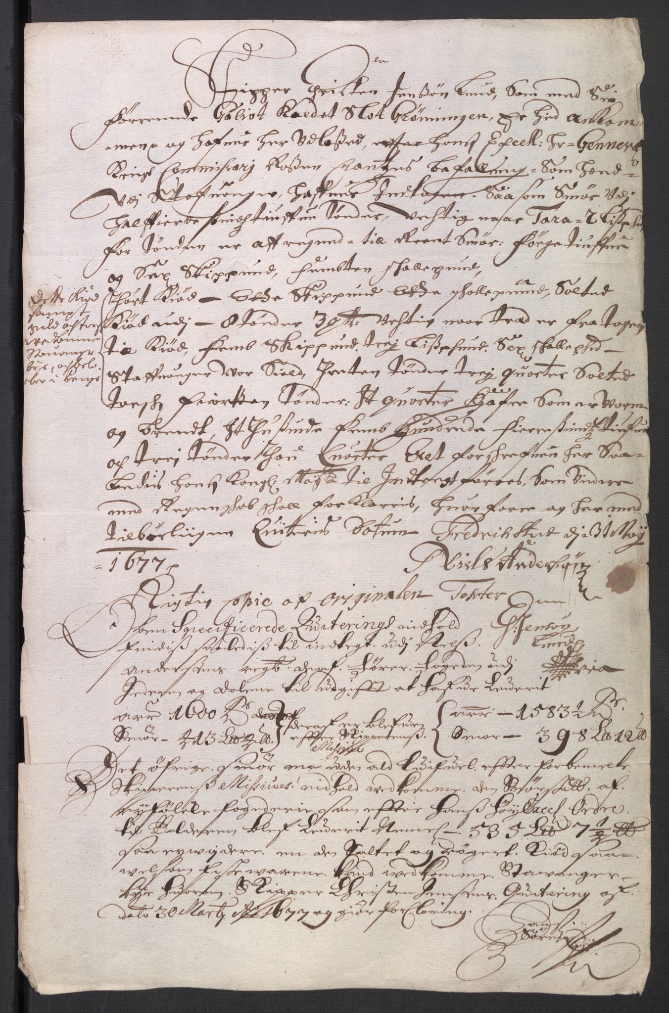 Rentekammeret inntil 1814, Reviderte regnskaper, Byregnskaper, AV/RA-EA-4066/R/Ro/L0300: [O3] Kontribusjonsregnskap, 1661-1678, p. 282