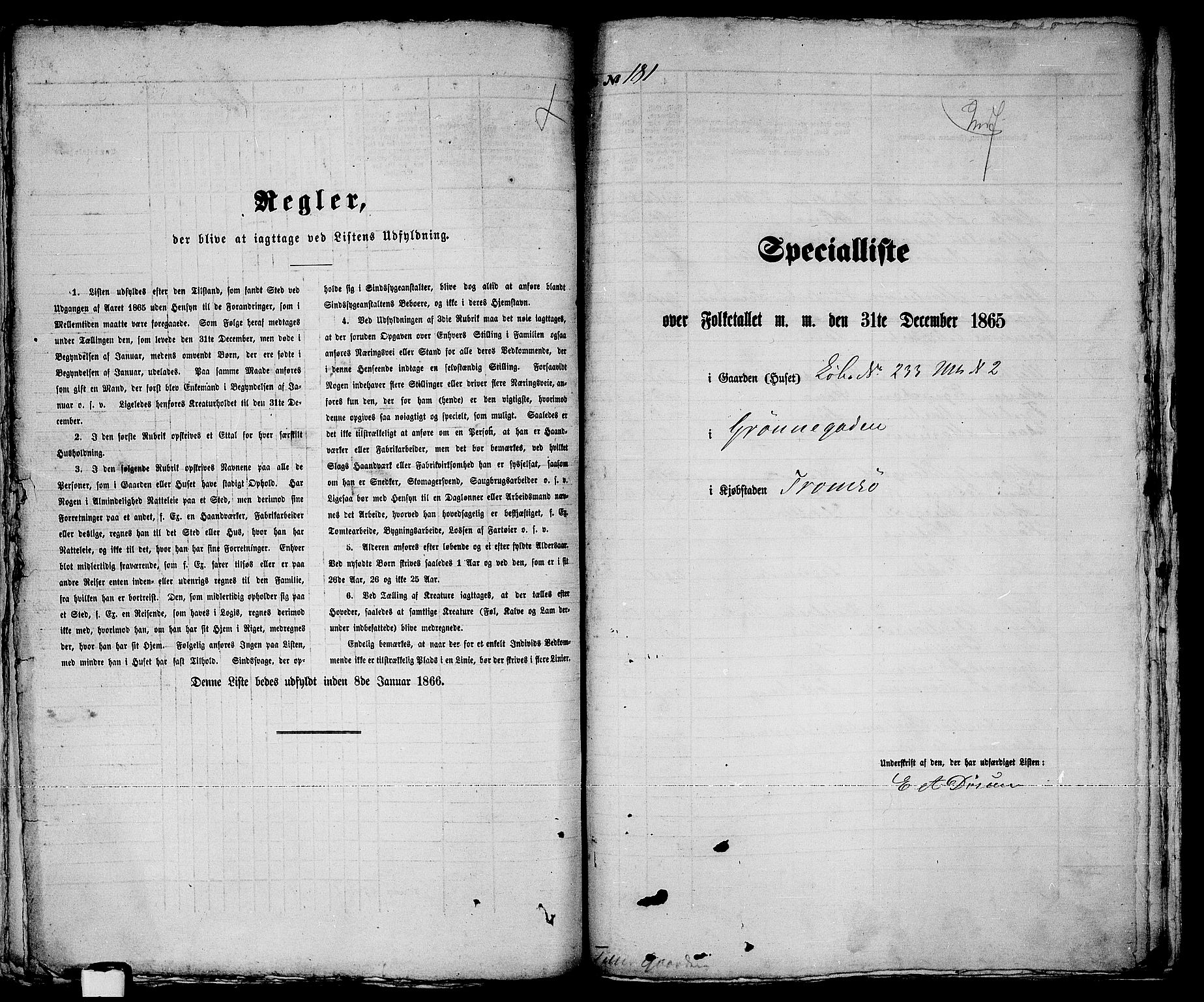 RA, 1865 census for Tromsø, 1865, p. 374