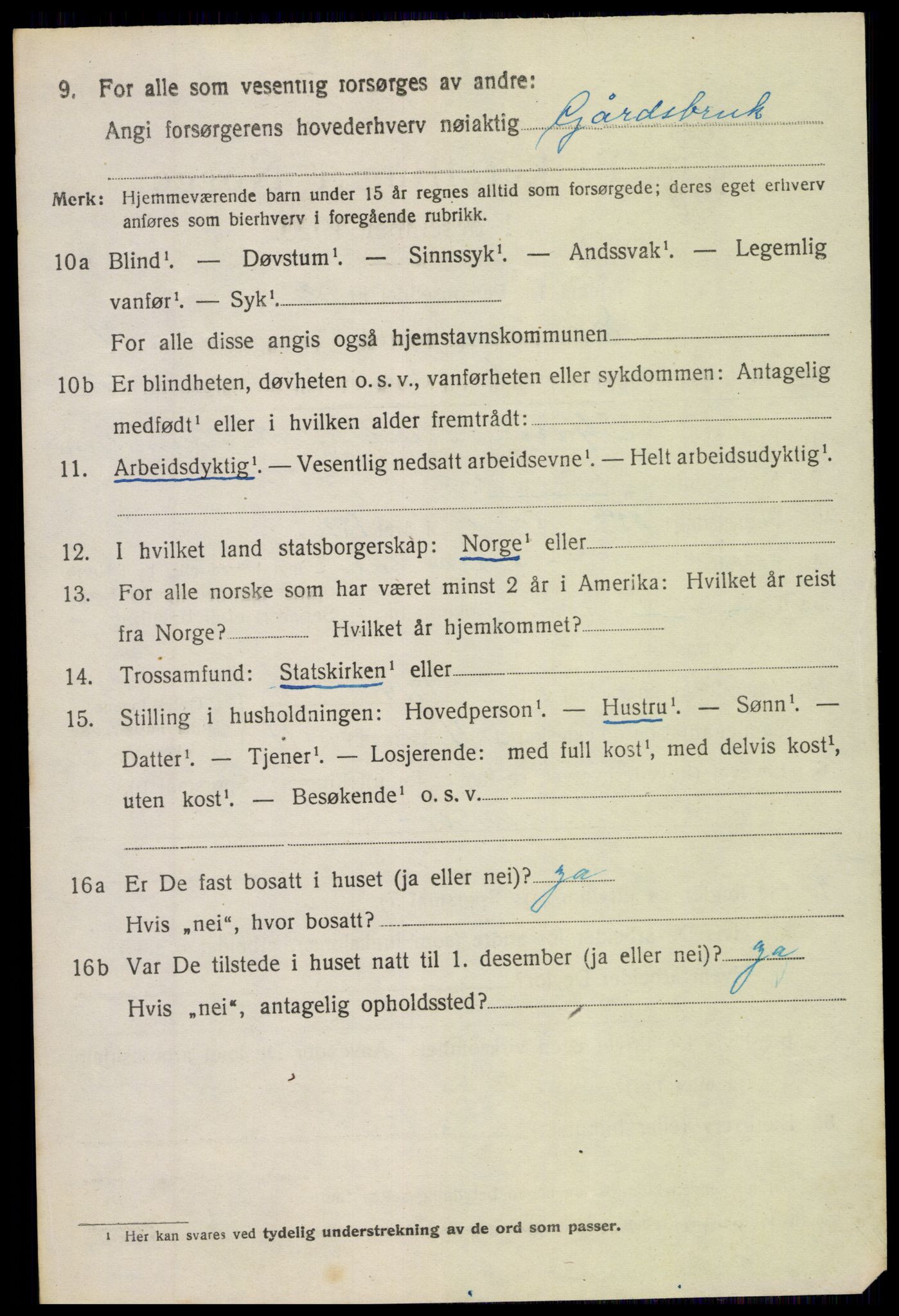 SAH, 1920 census for Etnedal, 1920, p. 793