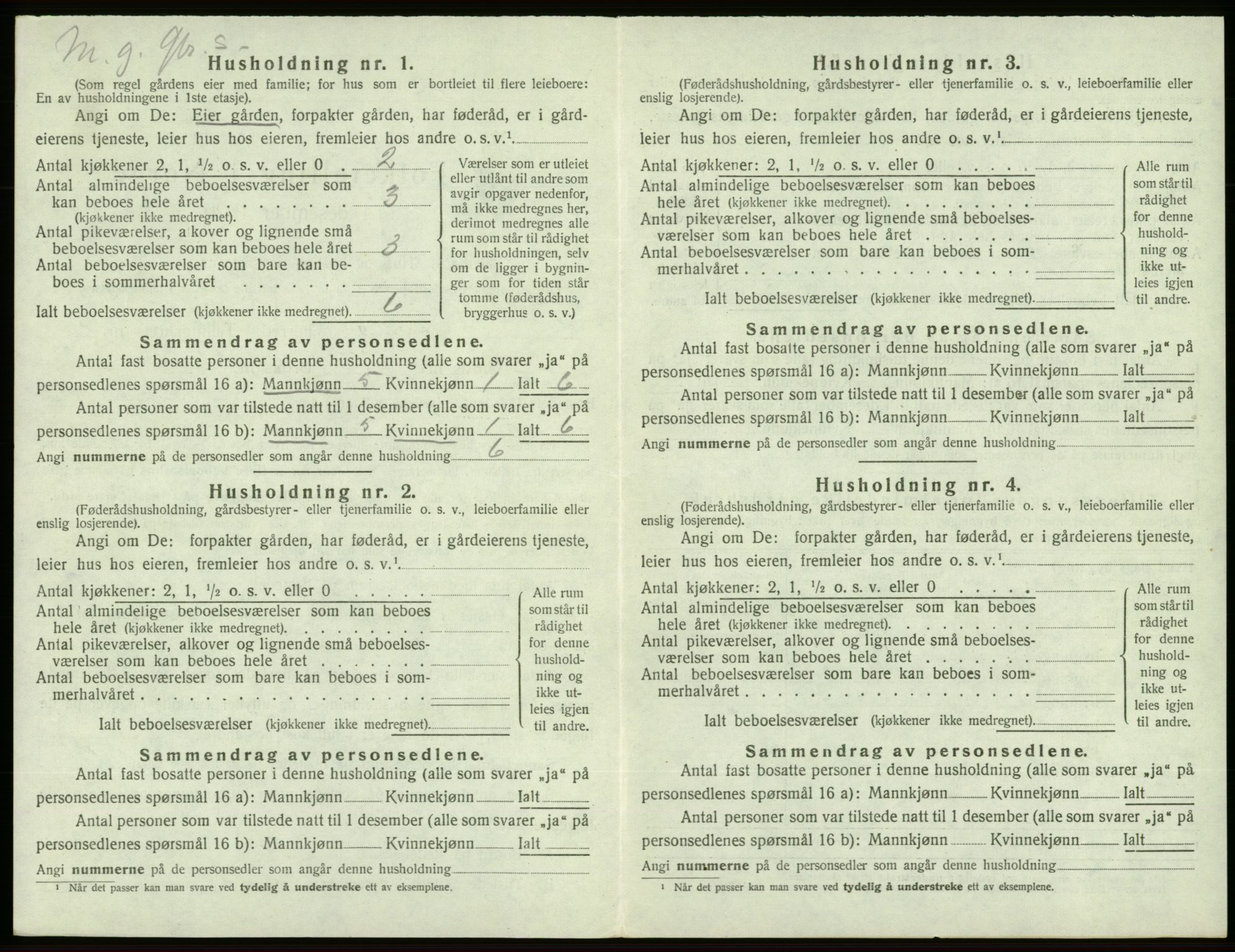 SAB, 1920 census for Sveio, 1920, p. 161