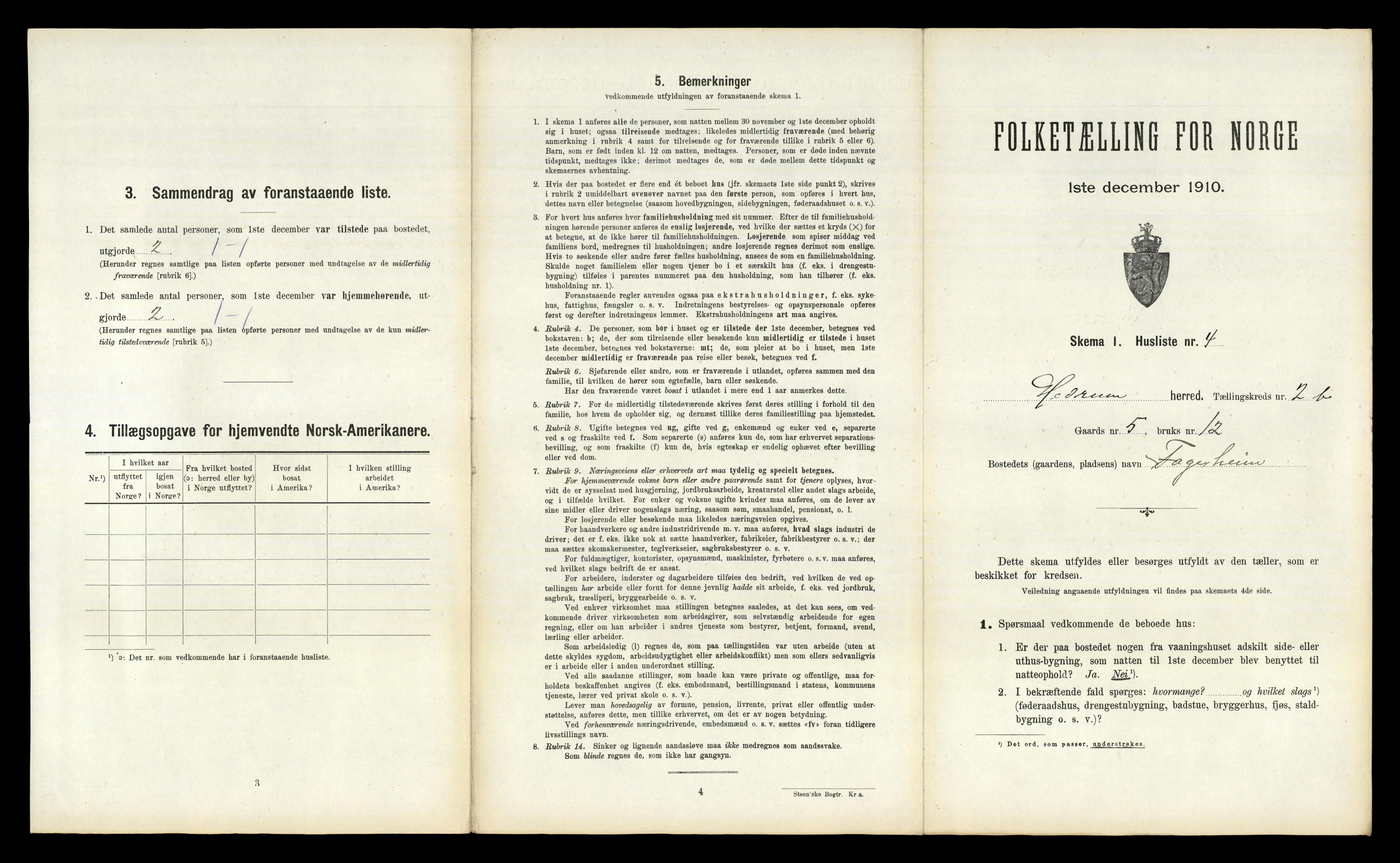 RA, 1910 census for Hedrum, 1910, p. 276