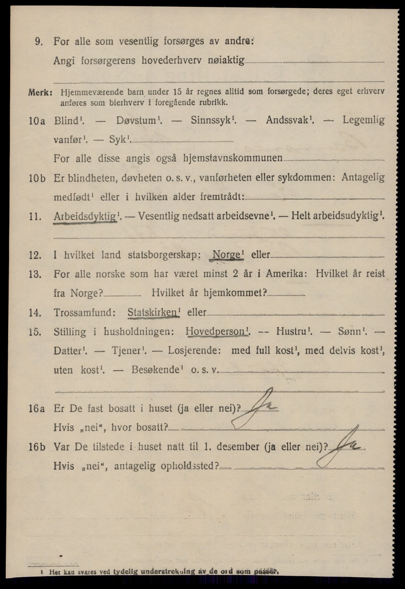 SAT, 1920 census for Bremsnes, 1920, p. 9302