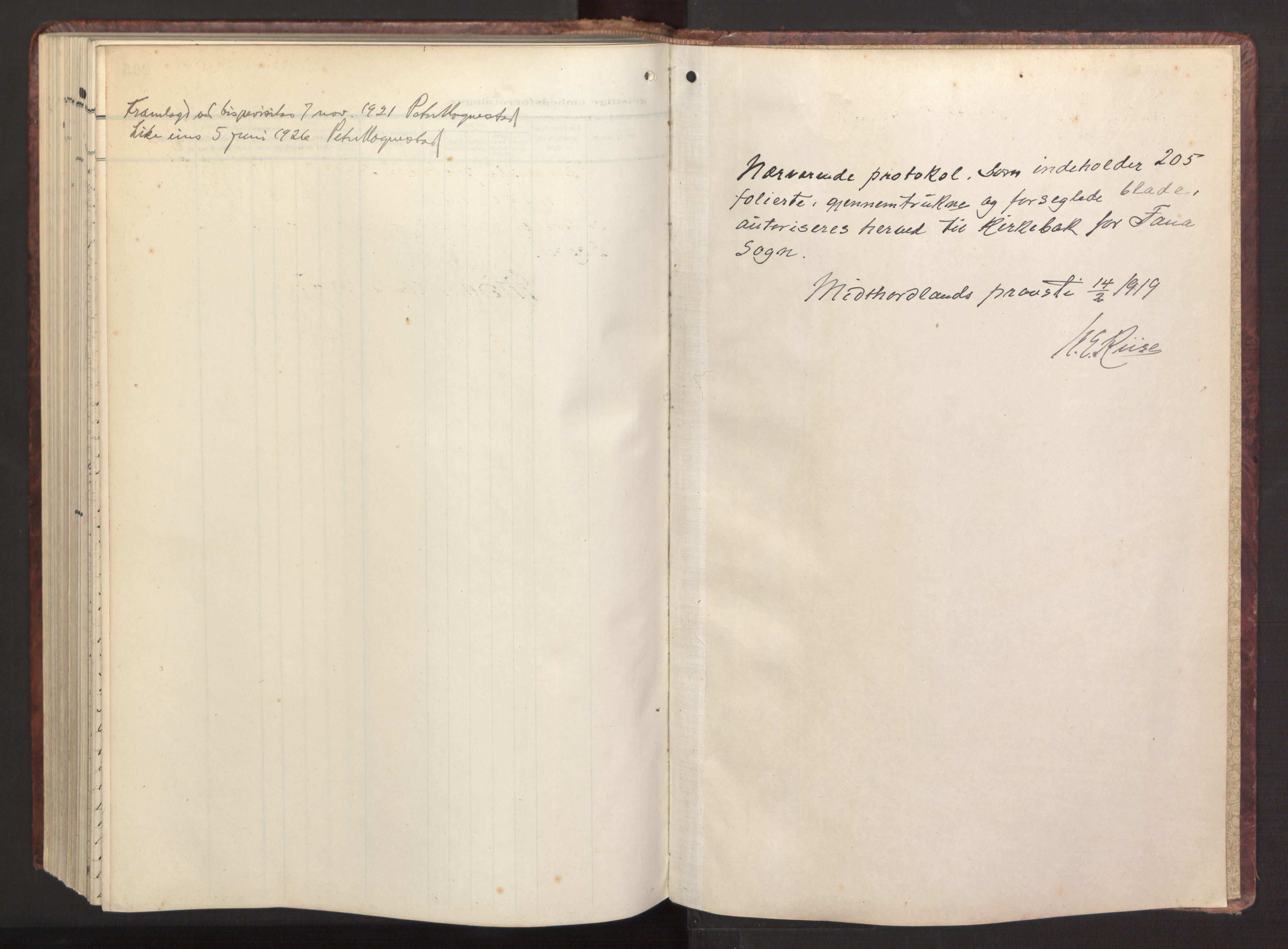 Fana Sokneprestembete, AV/SAB-A-75101/H/Haa/Haab/L0005: Parish register (official) no. B 5, 1915-1923