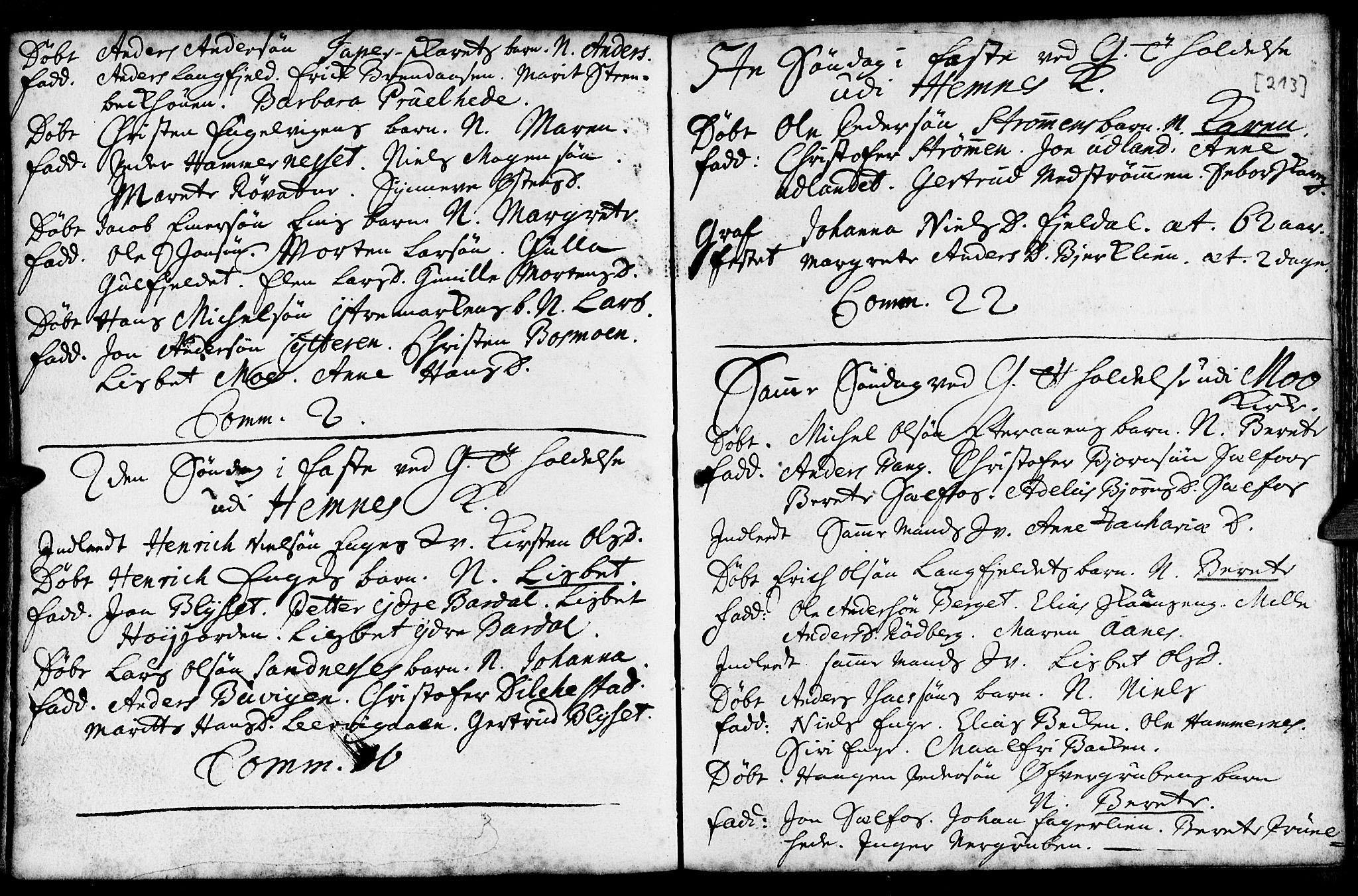 Ministerialprotokoller, klokkerbøker og fødselsregistre - Nordland, AV/SAT-A-1459/825/L0345: Parish register (official) no. 825A01, 1704-1728, p. 213