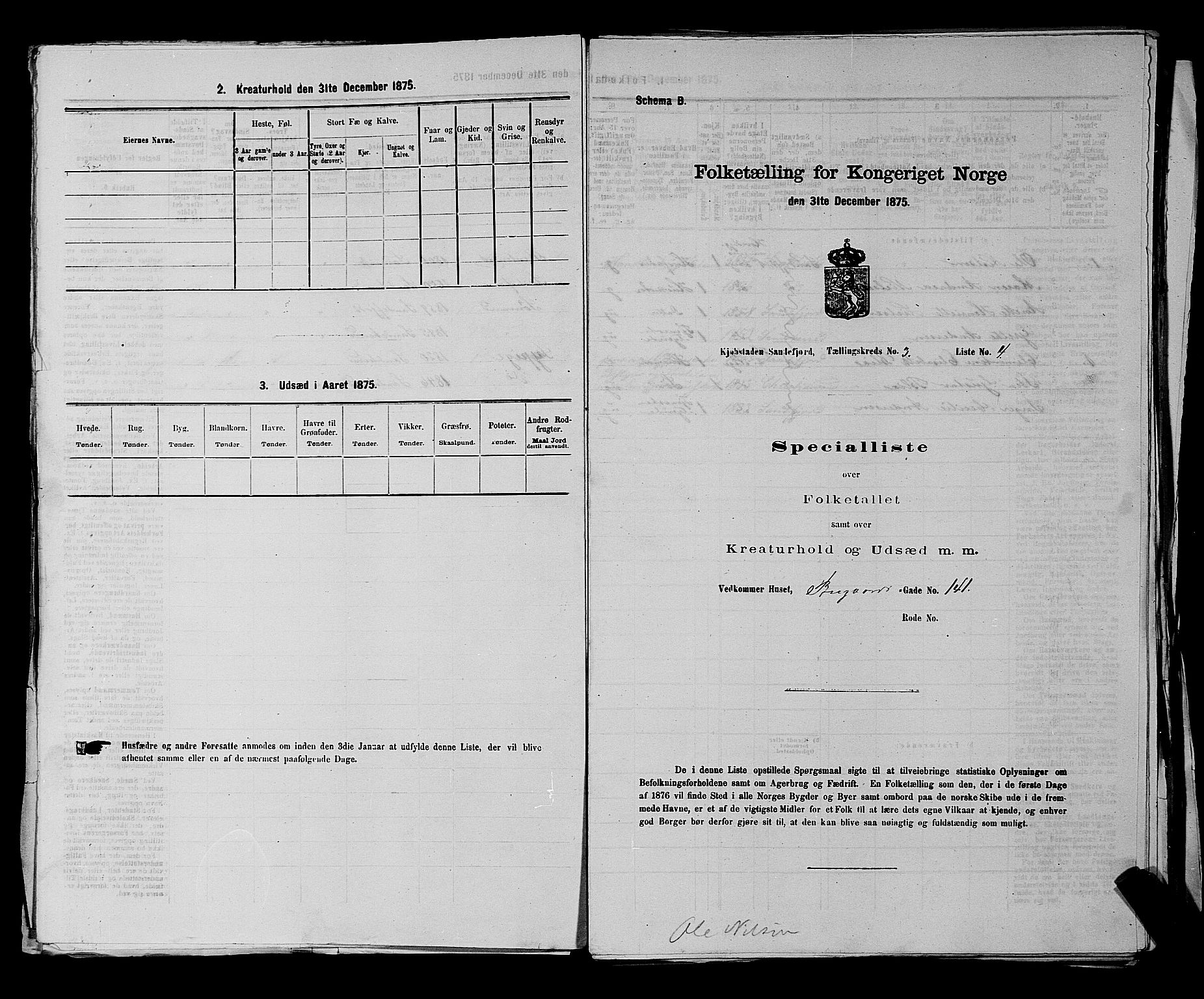 SAKO, 1875 census for 0706B Sandeherred/Sandefjord, 1875, p. 358