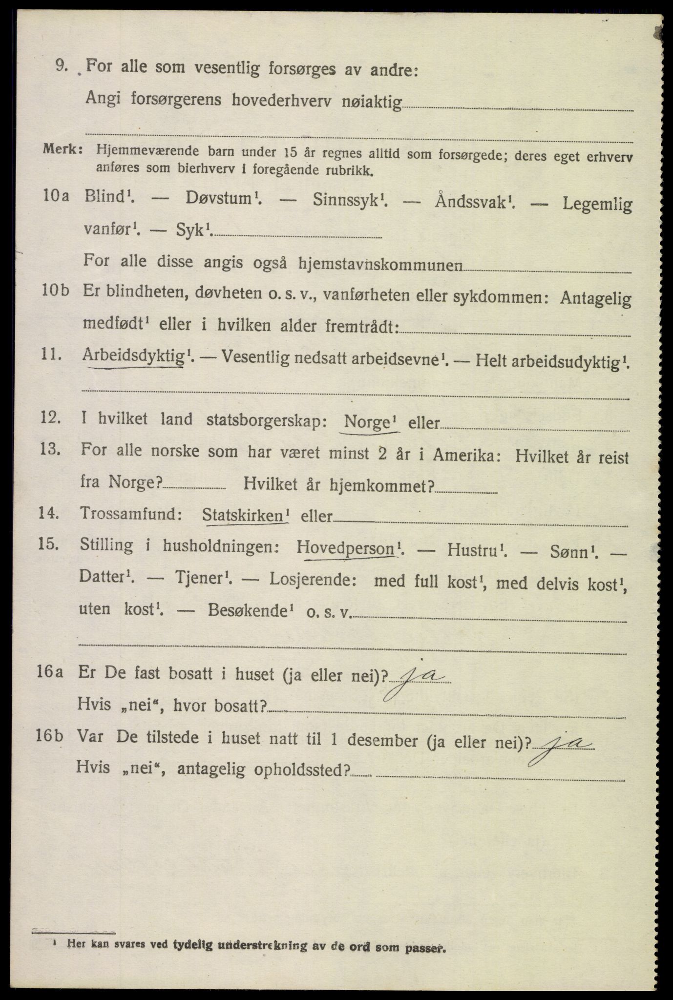 SAH, 1920 census for Etnedal, 1920, p. 1289