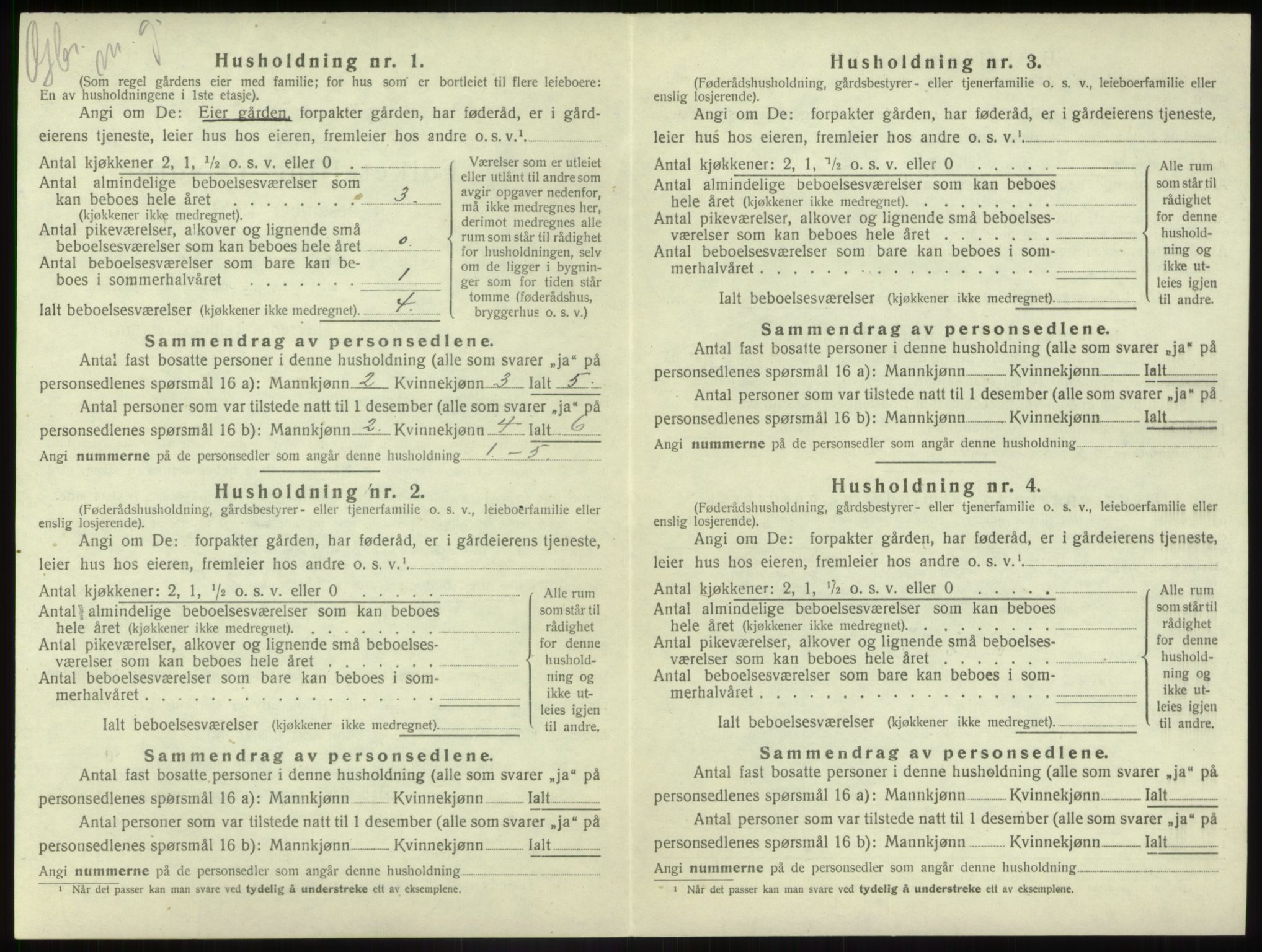 SAB, 1920 census for Førde, 1920, p. 469