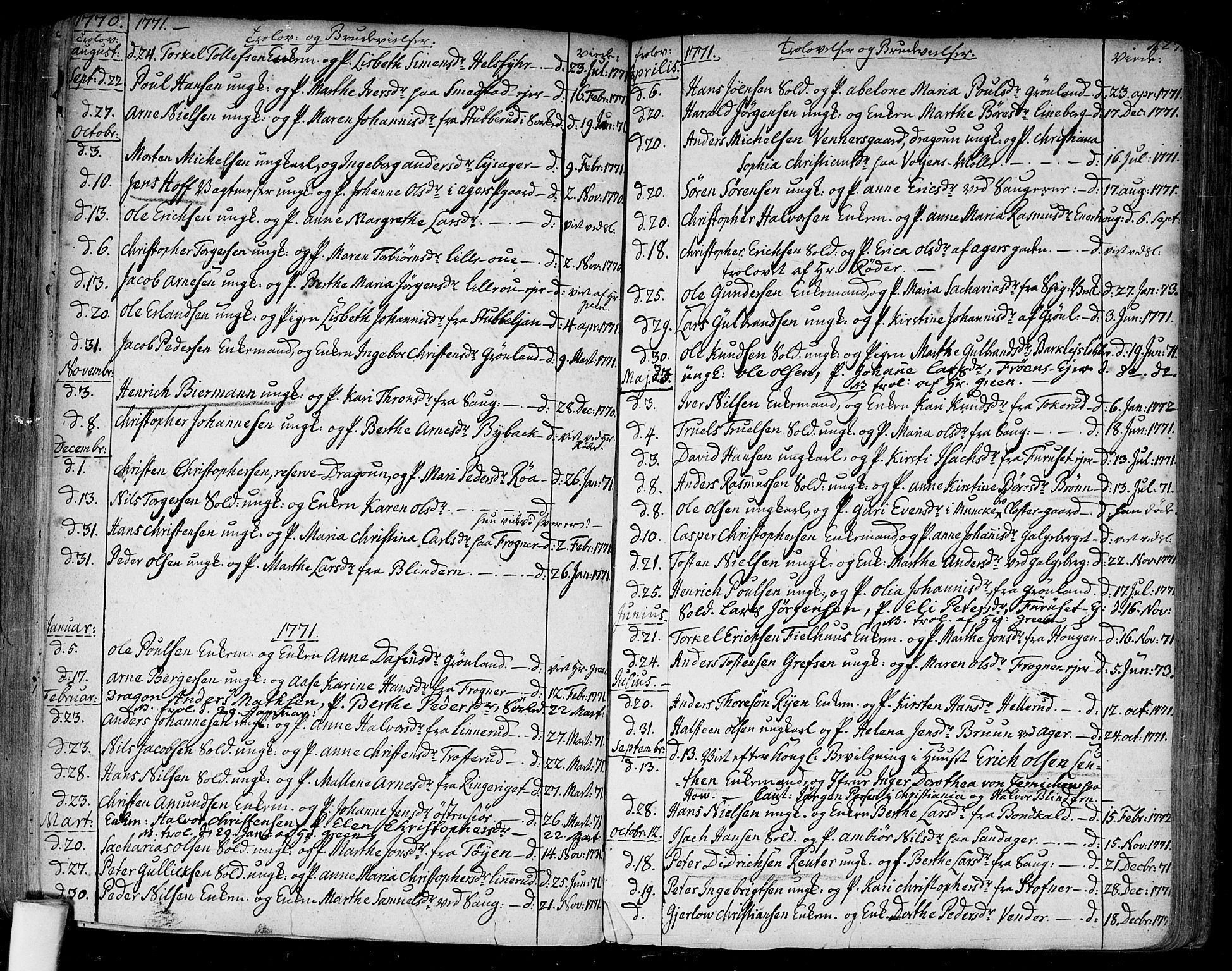 Aker prestekontor kirkebøker, SAO/A-10861/F/L0009: Parish register (official) no. 9, 1765-1785, p. 127
