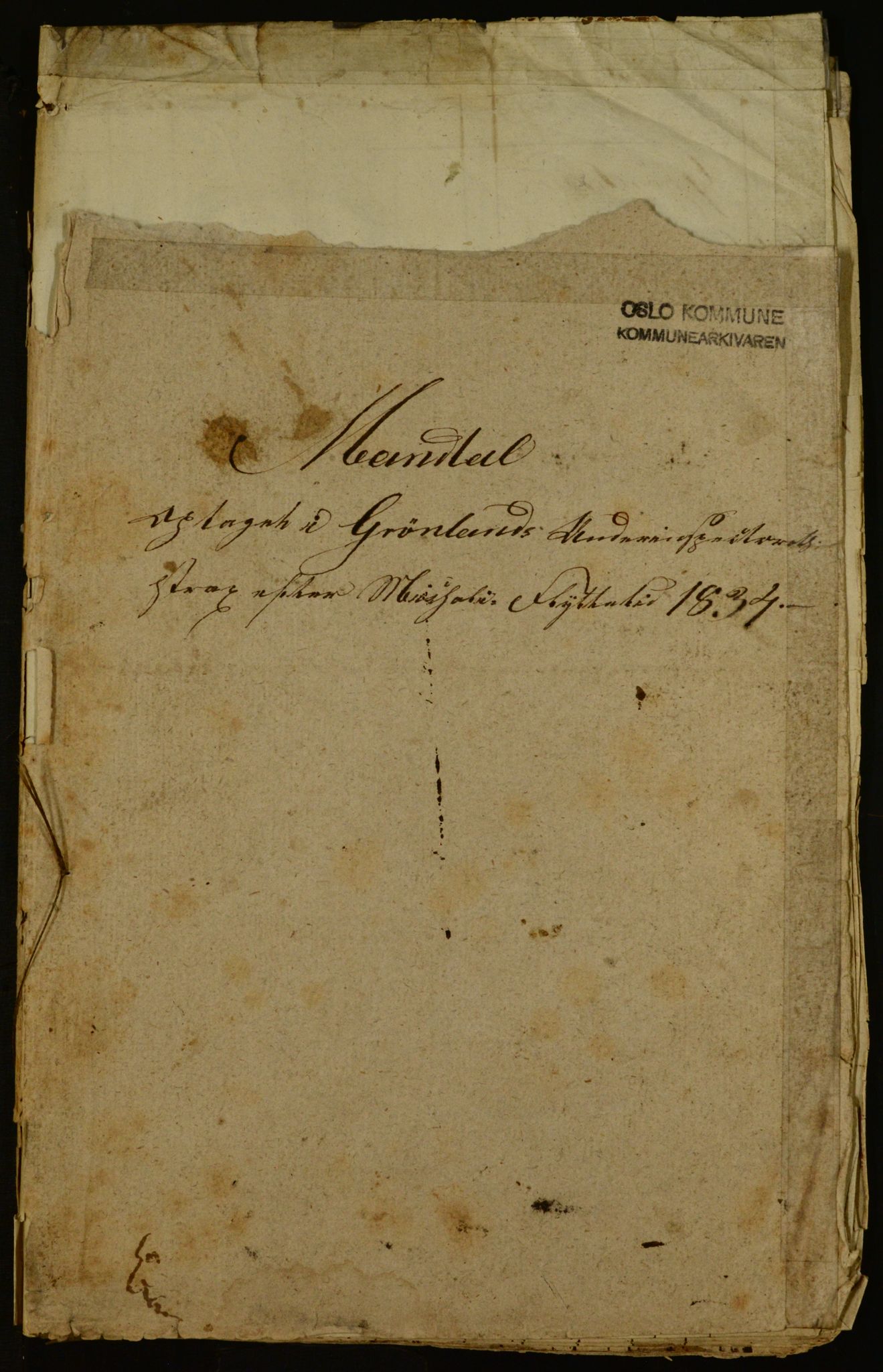 OBA, Census for Aker 1834, 1834