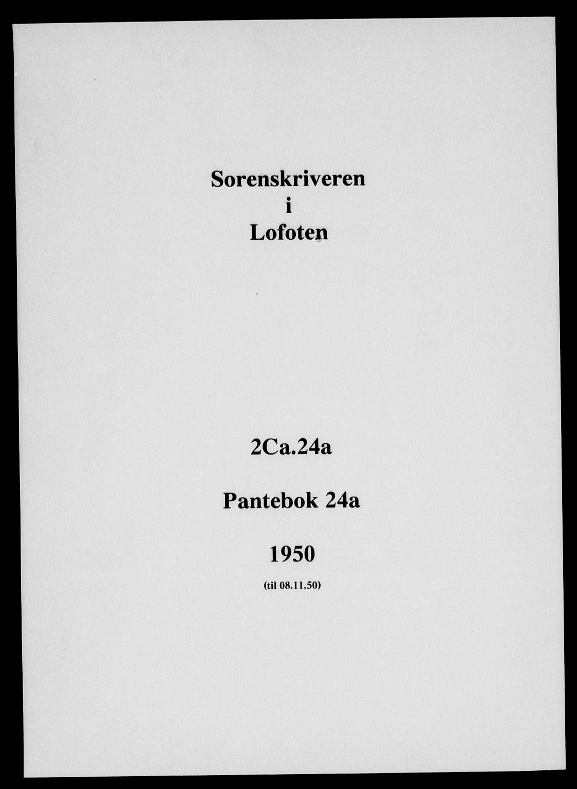 Lofoten sorenskriveri, SAT/A-0017/1/2/2C/L0024a: Mortgage book no. 24a, 1950-1950