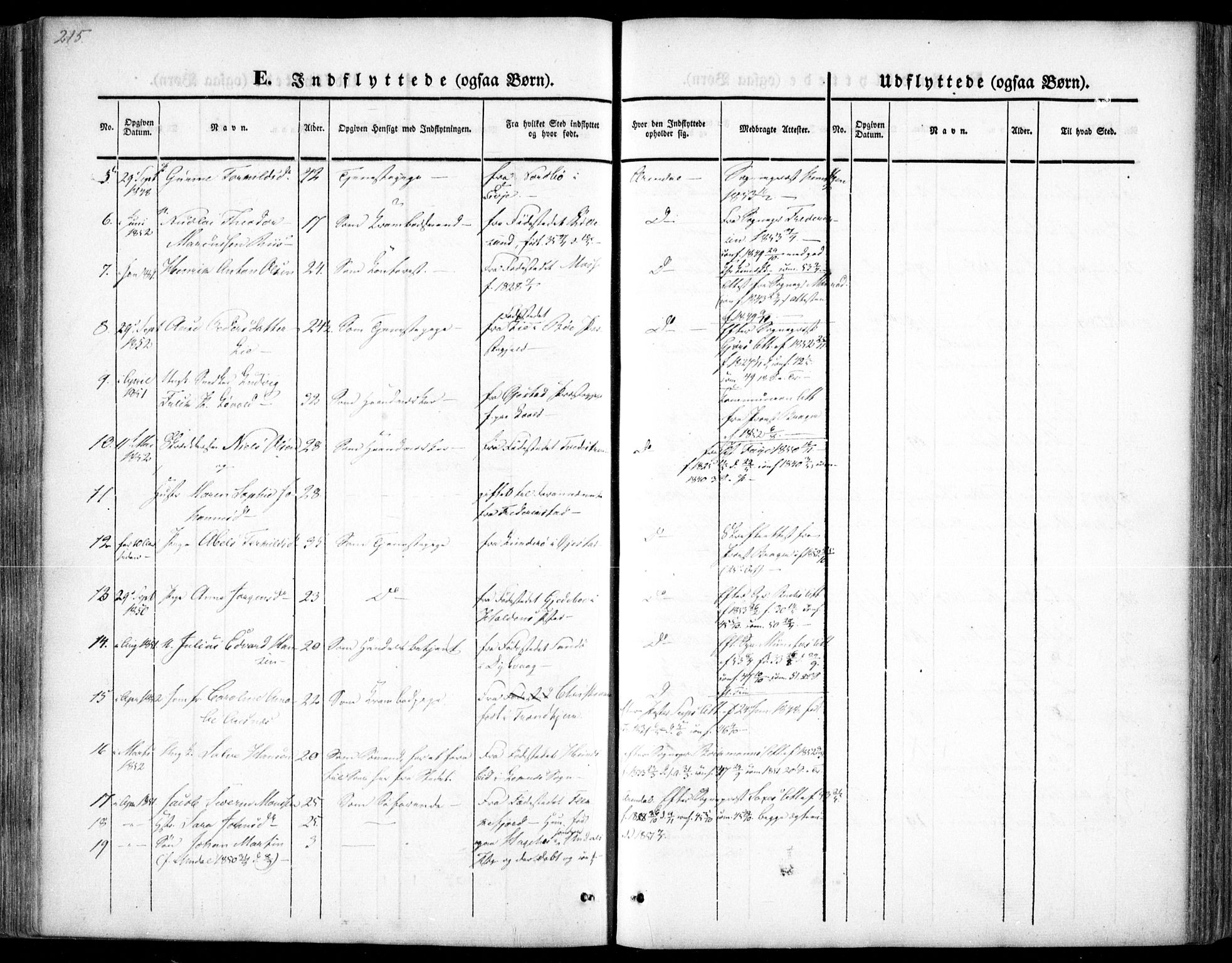 Arendal sokneprestkontor, Trefoldighet, AV/SAK-1111-0040/F/Fa/L0005: Parish register (official) no. A 5, 1838-1854, p. 315