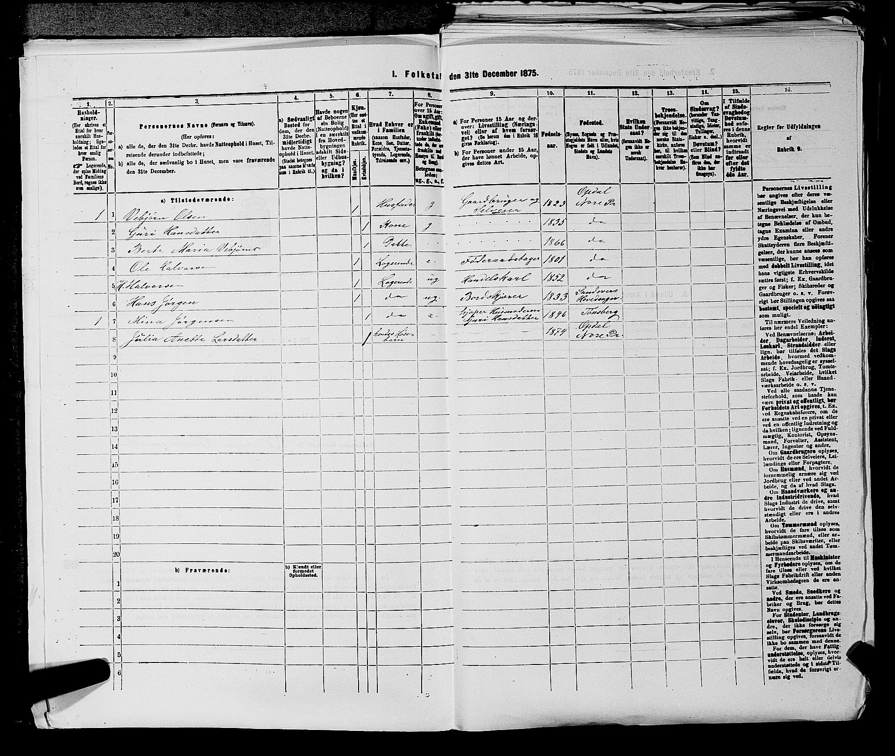 SAKO, 1875 census for 0633P Nore, 1875, p. 469