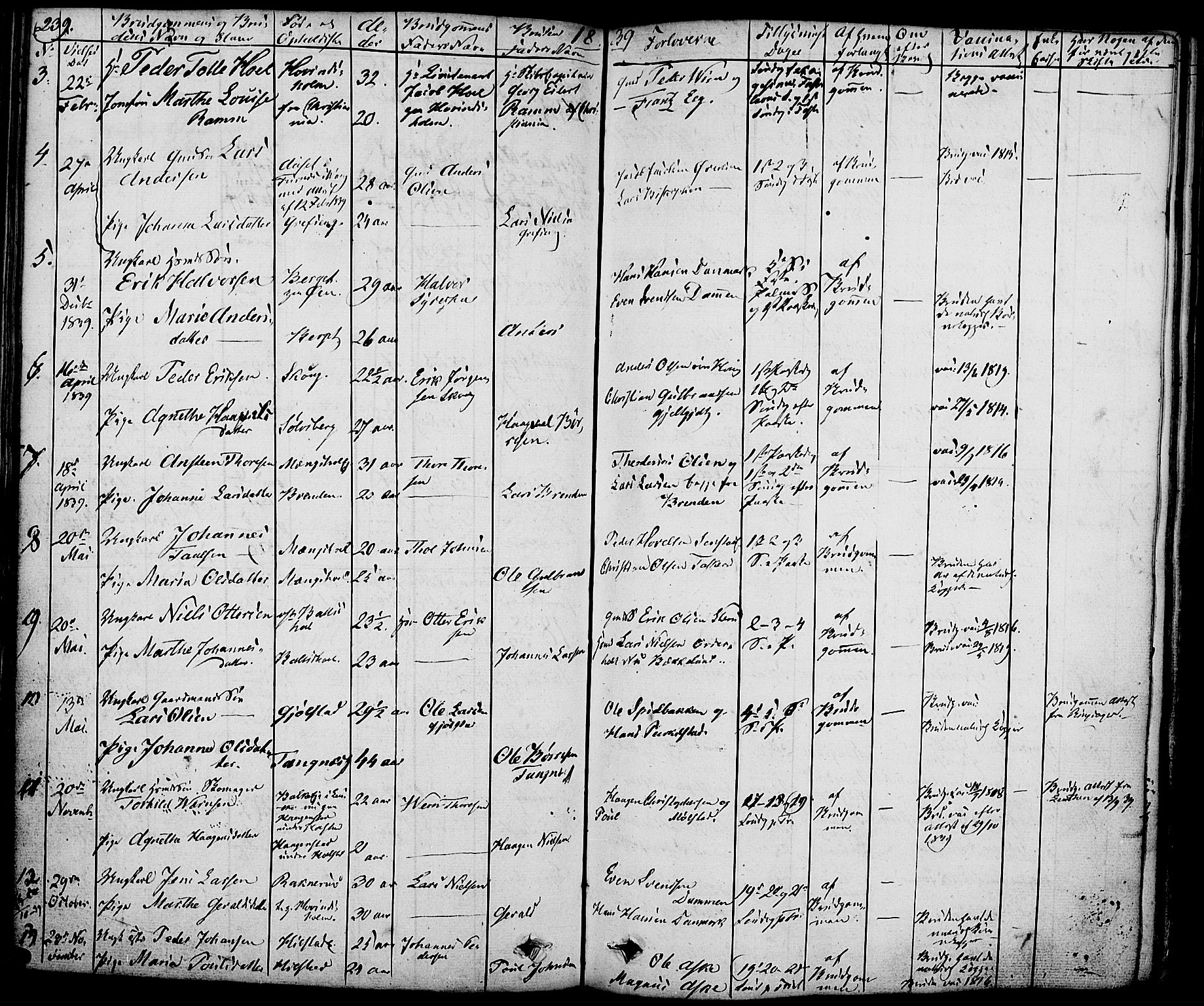 Nes prestekontor, Hedmark, AV/SAH-PREST-020/K/Ka/L0003: Parish register (official) no. 3, 1827-1851, p. 239