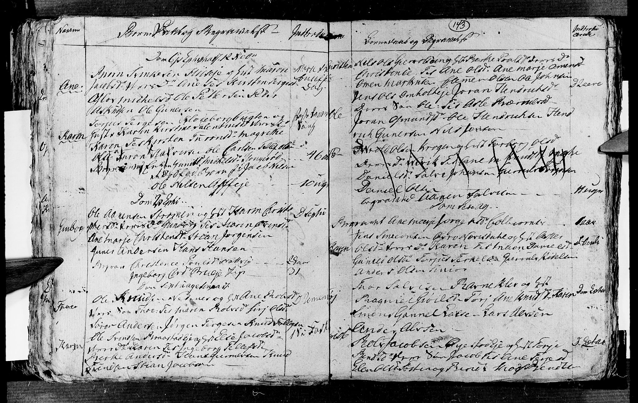 Øyestad sokneprestkontor, SAK/1111-0049/F/Fb/L0001: Parish register (copy) no. B 1, 1780-1794, p. 143