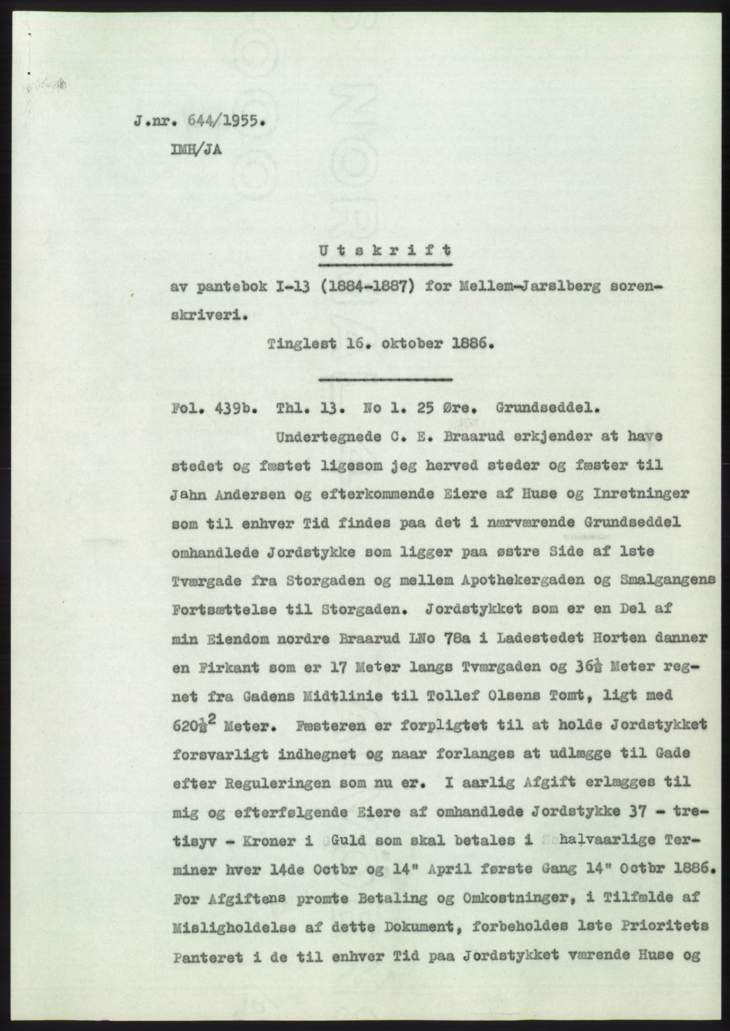 Statsarkivet i Kongsberg, SAKO/A-0001, 1955, p. 449