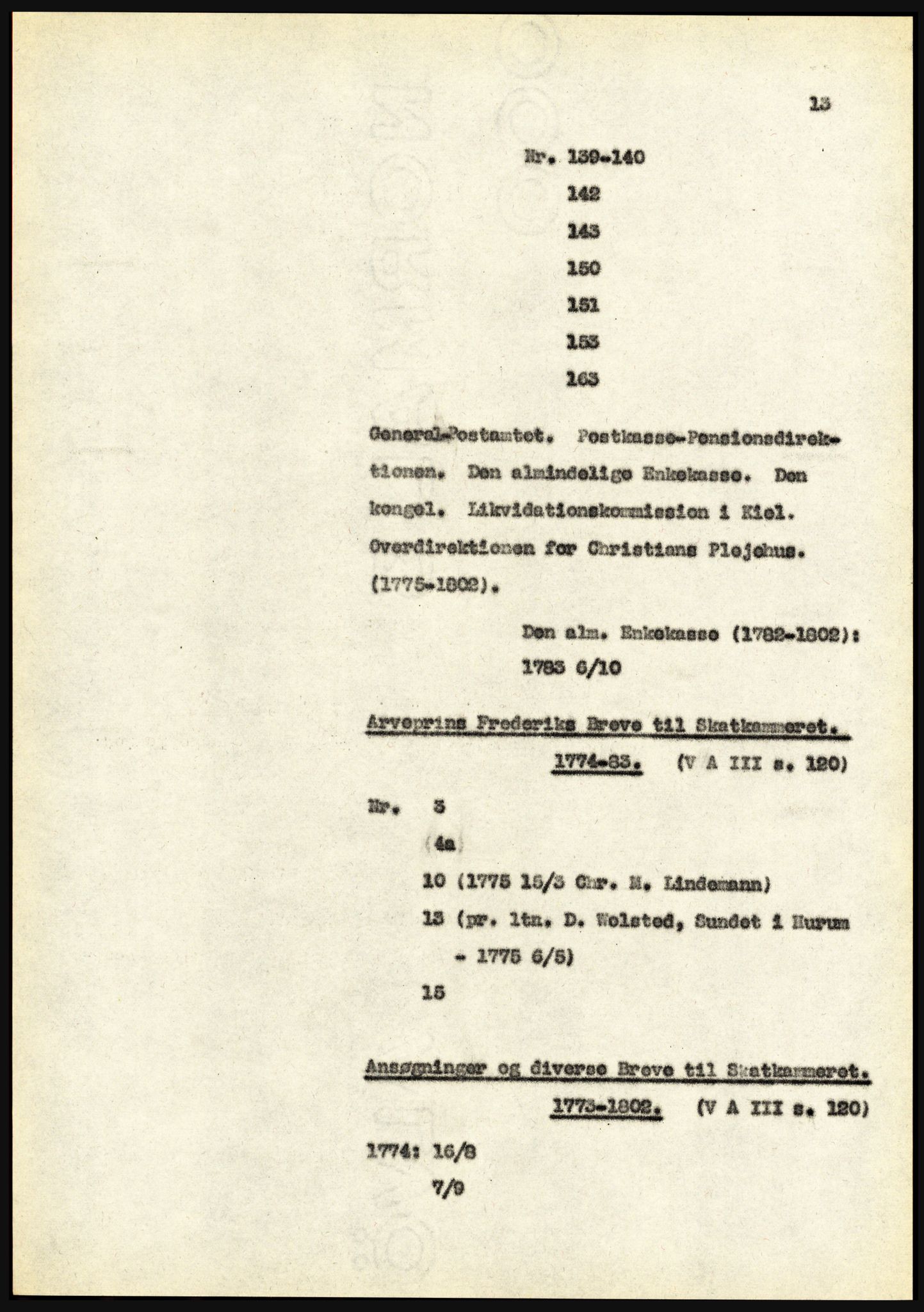 Riksarkivet, Seksjon for eldre arkiv og spesialsamlinger, AV/RA-EA-6797/H/Ha, 1953, p. 13