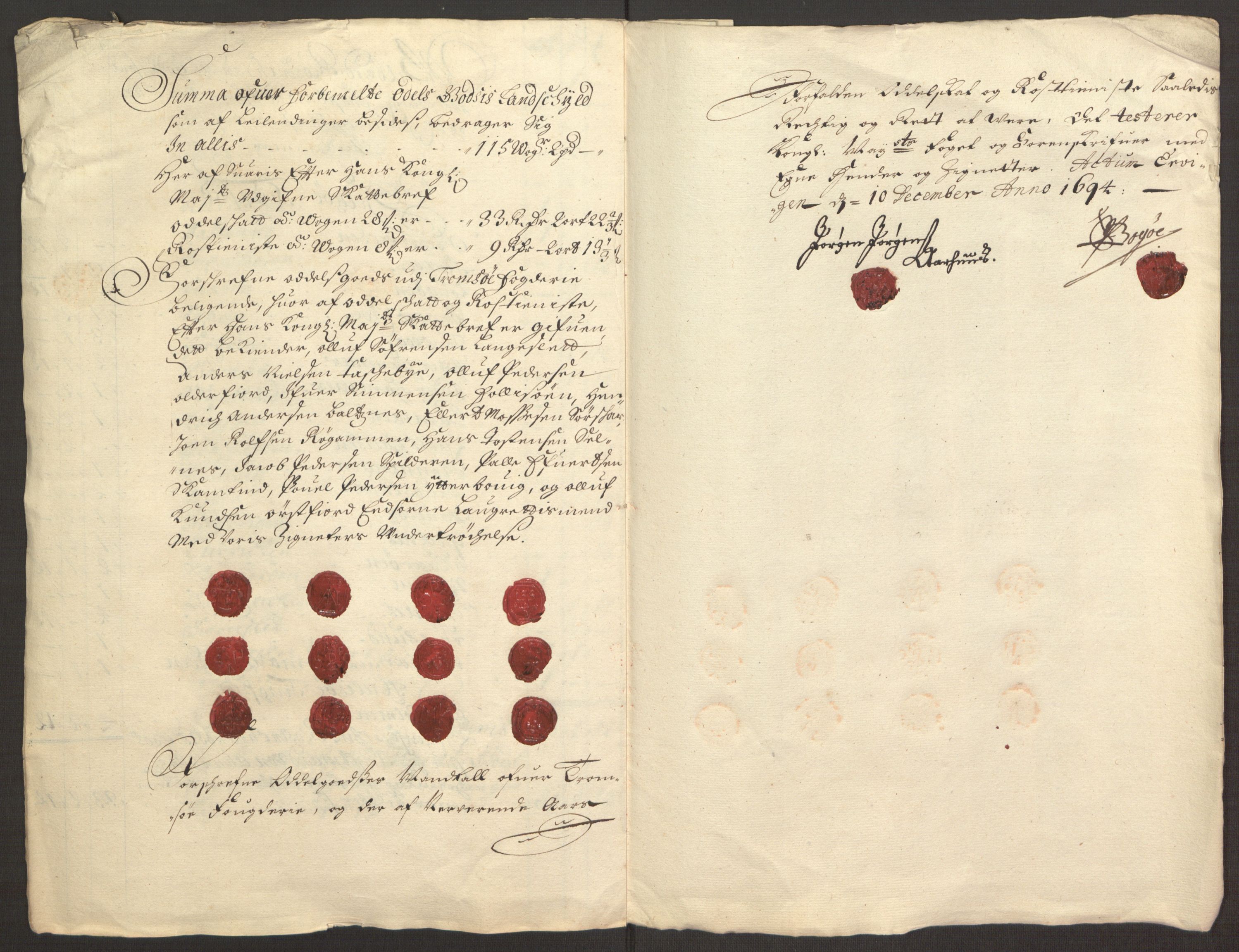Rentekammeret inntil 1814, Reviderte regnskaper, Fogderegnskap, RA/EA-4092/R68/L4753: Fogderegnskap Senja og Troms, 1694-1696, p. 202