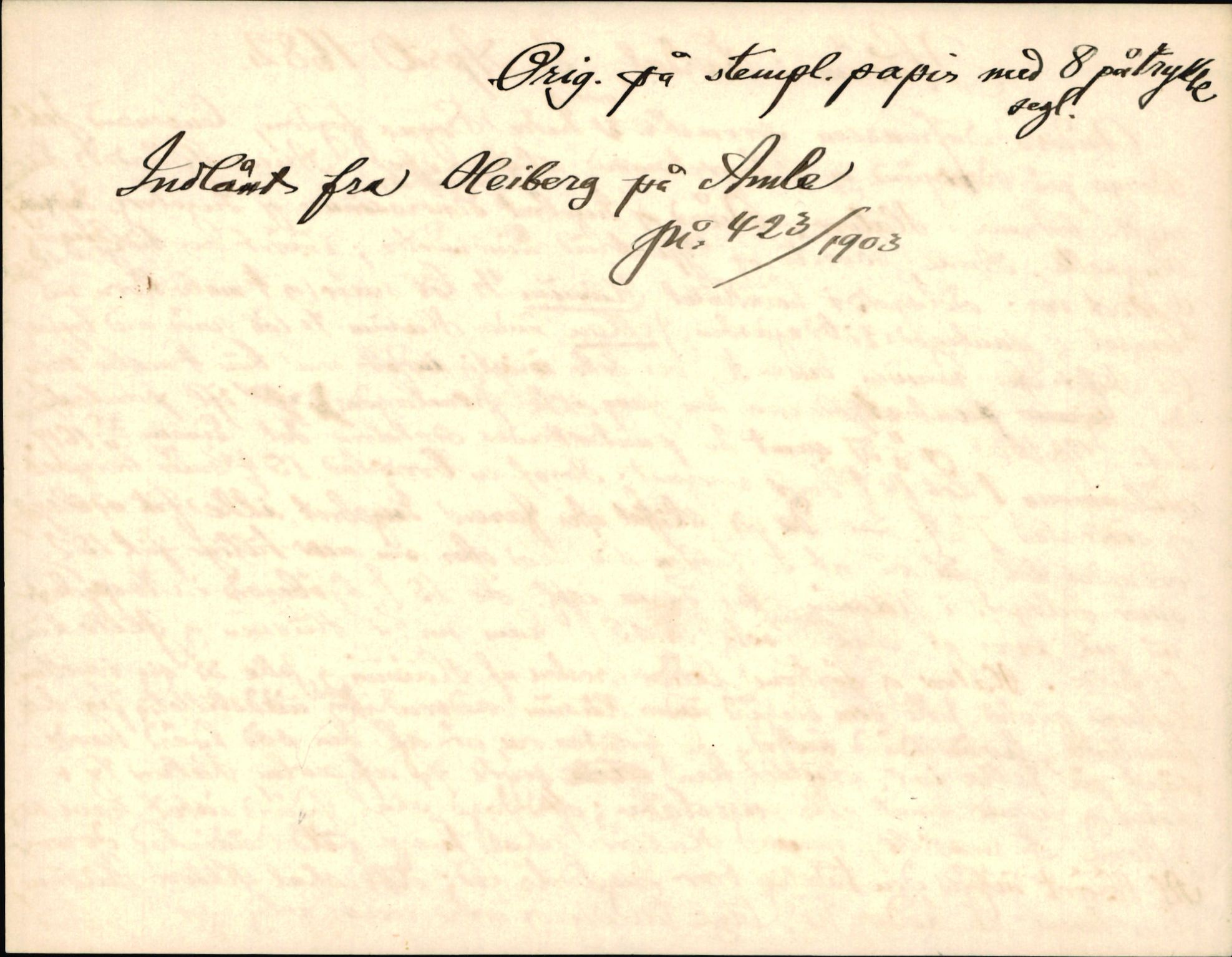 Riksarkivets diplomsamling, AV/RA-EA-5965/F35/F35d/L0005: Innlånte diplomer, seddelregister, 1661-1690, p. 431