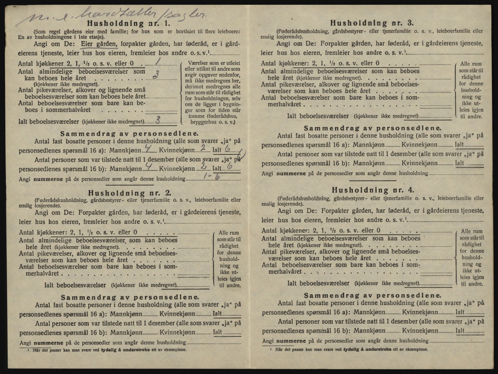 SAO, 1920 census for Glemmen, 1920, p. 682