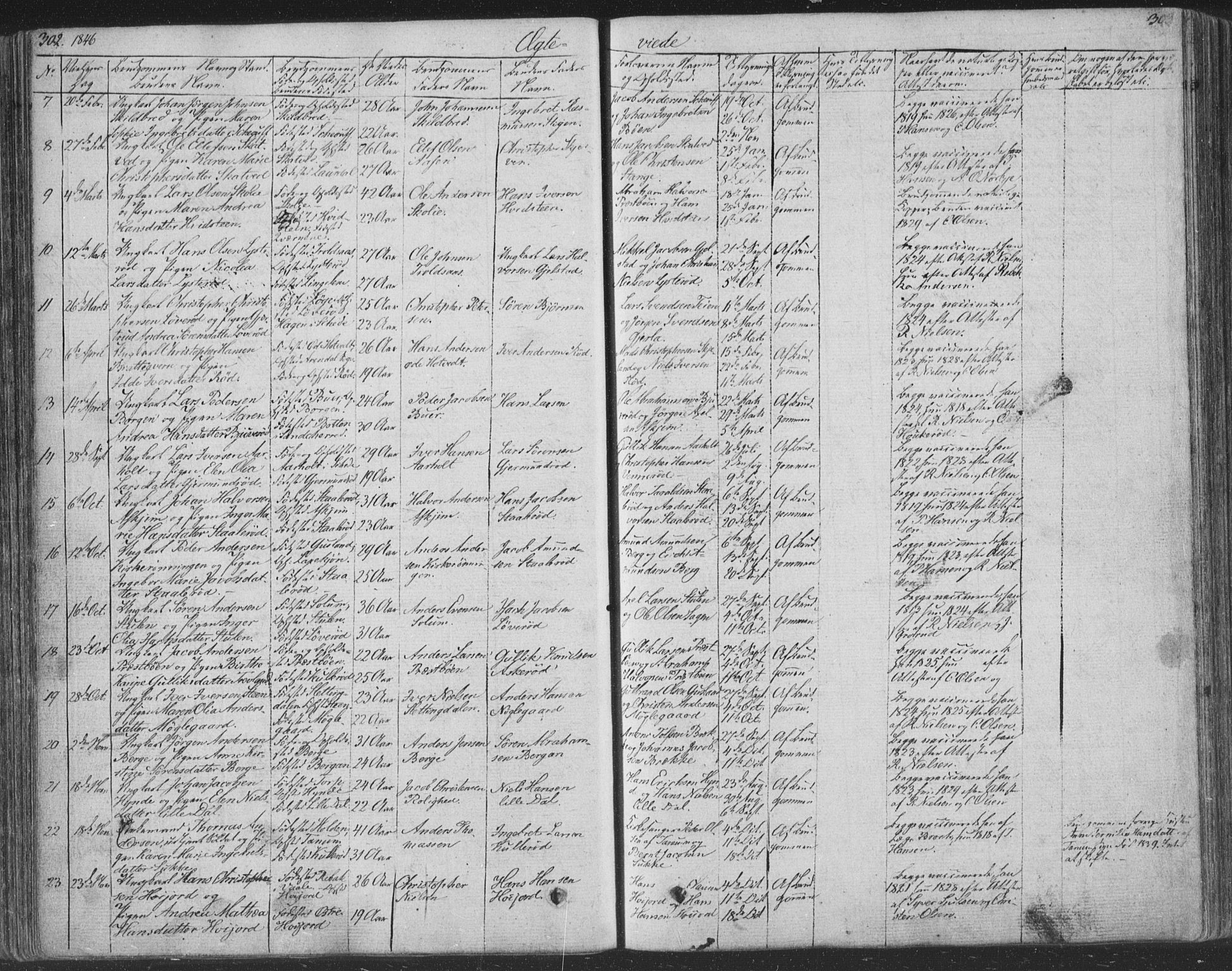 Andebu kirkebøker, AV/SAKO-A-336/F/Fa/L0004: Parish register (official) no. 4, 1829-1856, p. 302-303