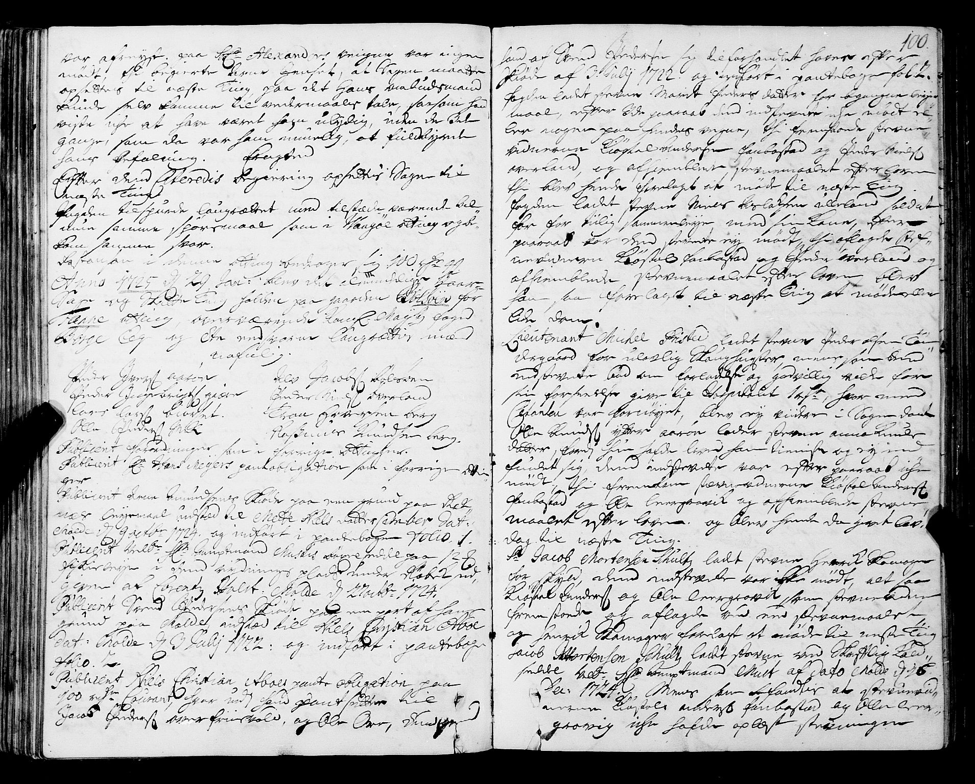 Romsdal sorenskriveri, SAT/A-4149/1/1/1A/L0009: Tingbok, 1722-1728, p. 99b-100a