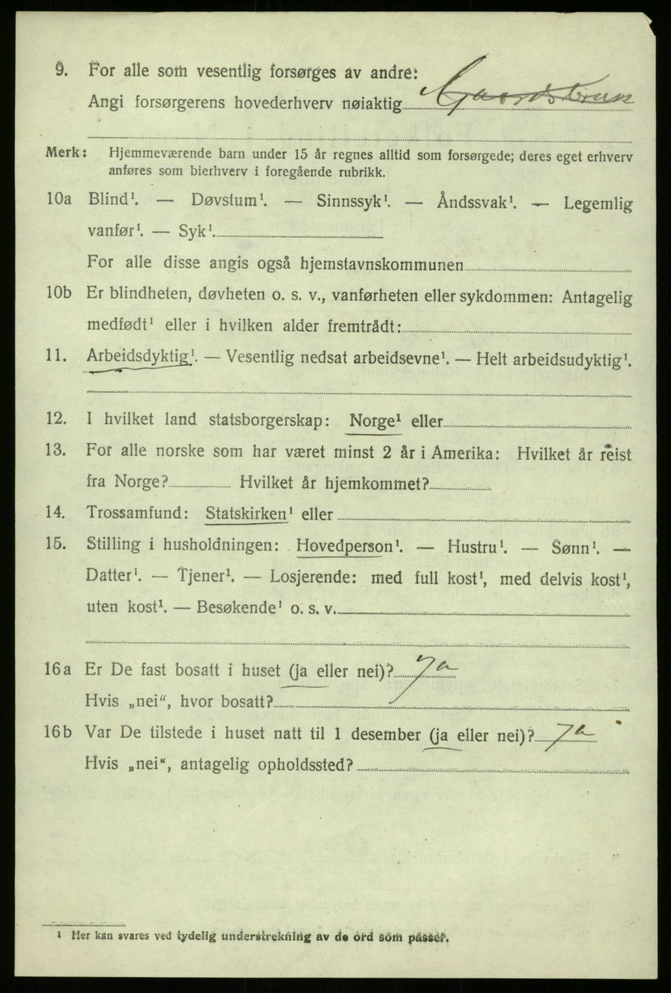 SAB, 1920 census for Luster, 1920, p. 6559