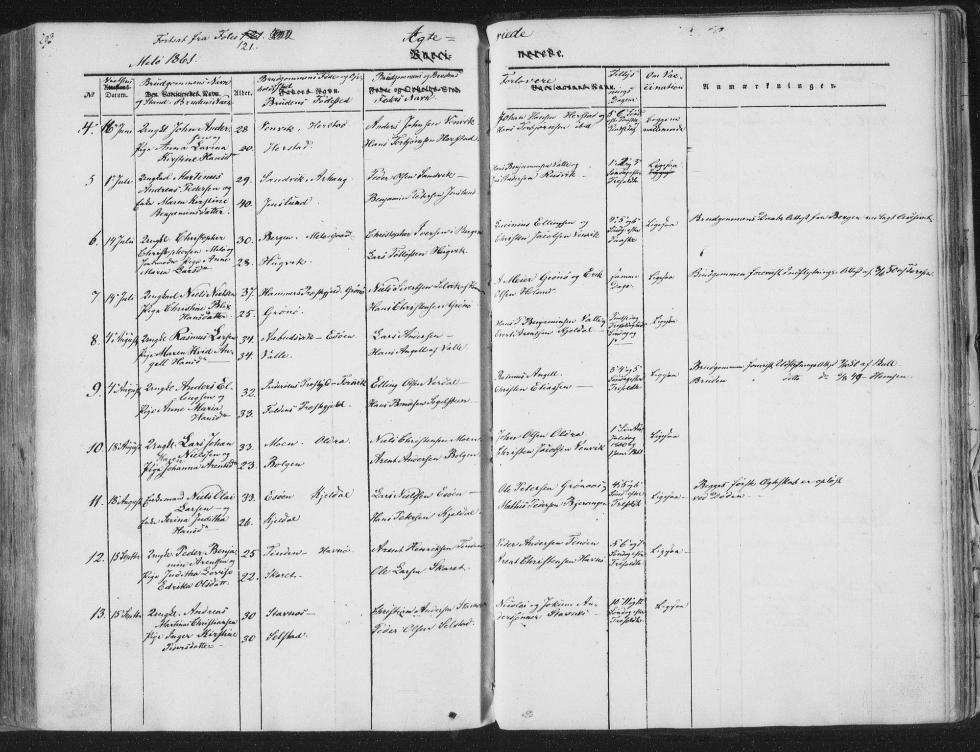 Ministerialprotokoller, klokkerbøker og fødselsregistre - Nordland, AV/SAT-A-1459/841/L0604: Parish register (official) no. 841A09 /2, 1845-1862, p. 293