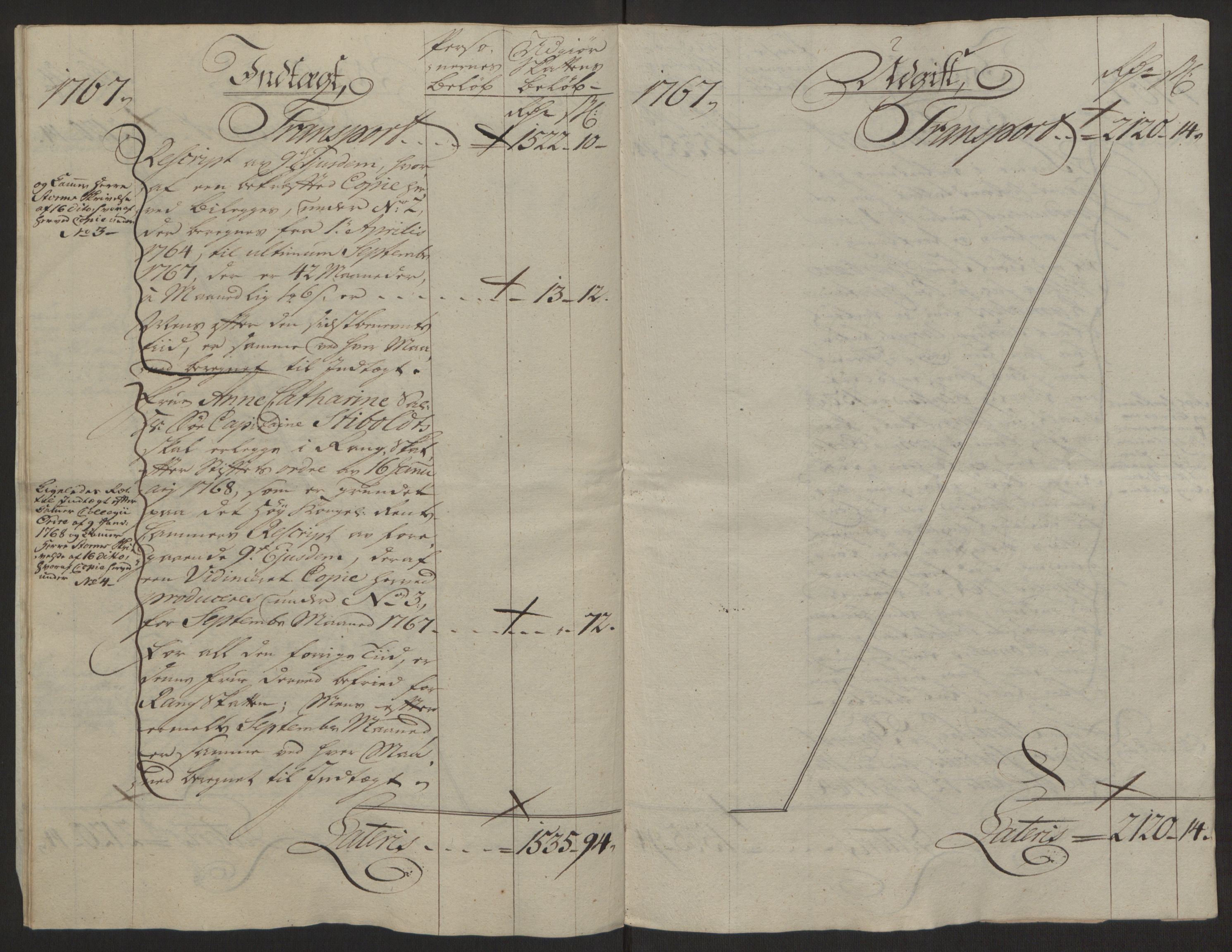 Rentekammeret inntil 1814, Reviderte regnskaper, Byregnskaper, AV/RA-EA-4066/R/Rg/L0144/0001: [G4] Kontribusjonsregnskap / Ekstraskatt, 1762-1767, p. 483