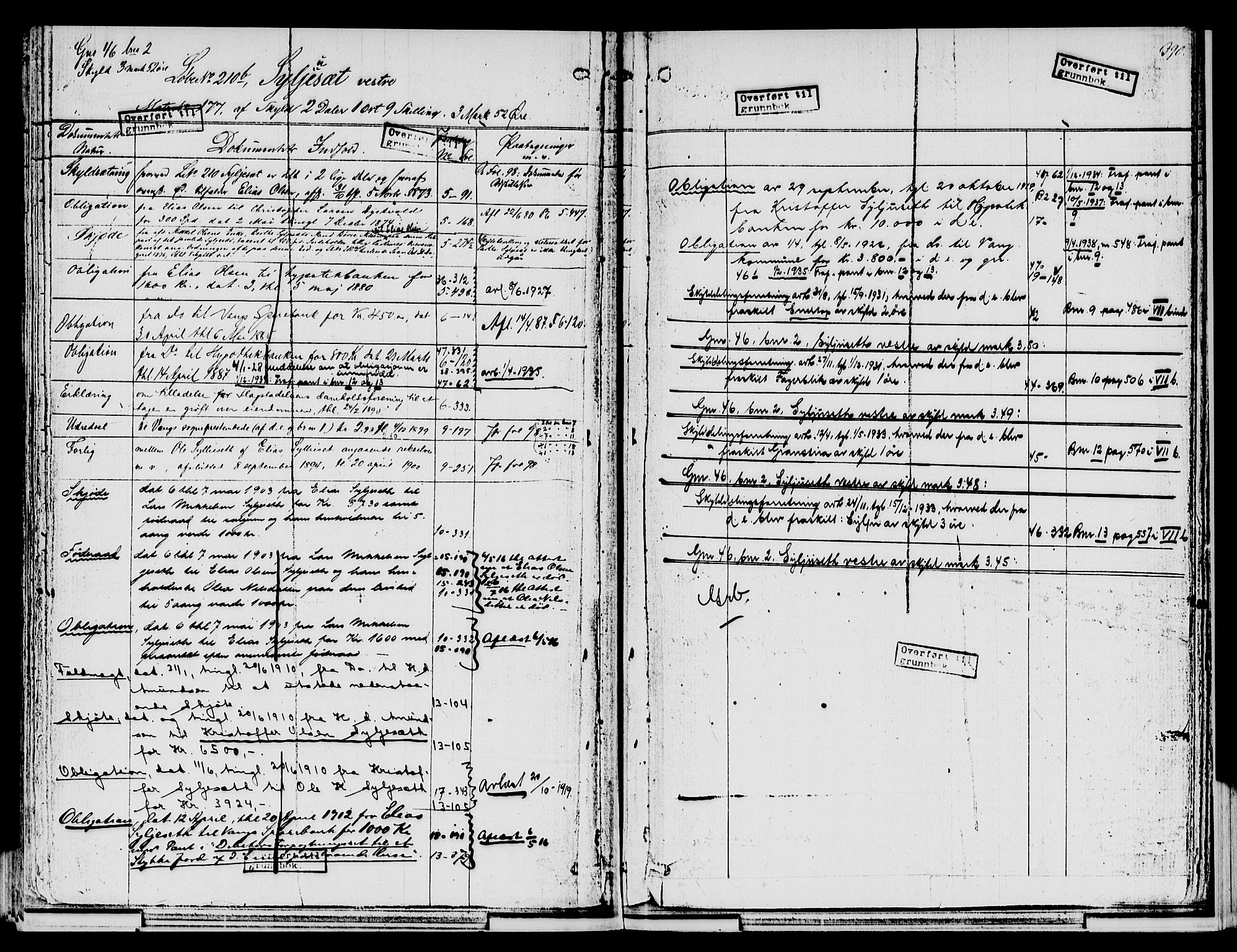 Nord-Hedmark sorenskriveri, SAH/TING-012/H/Ha/Had/Hade/L0001B: Mortgage register no. 4.1b, 1871-1940, p. 390