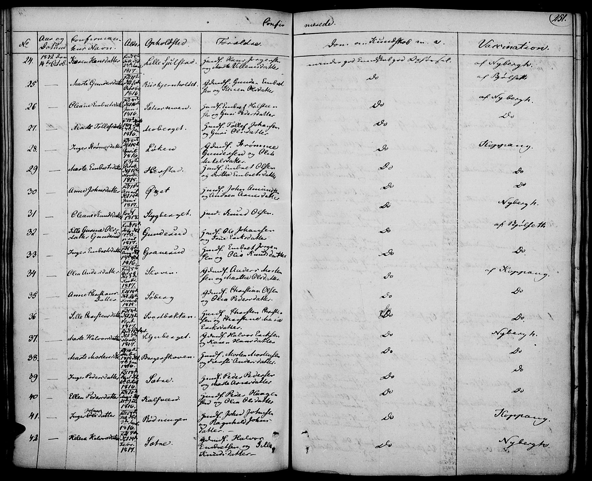 Elverum prestekontor, AV/SAH-PREST-044/H/Ha/Haa/L0008: Parish register (official) no. 8, 1830-1842, p. 251