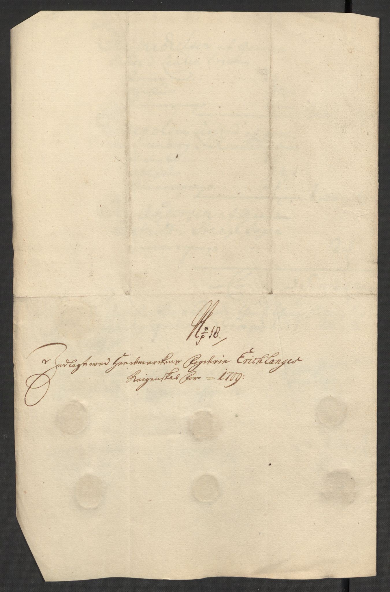 Rentekammeret inntil 1814, Reviderte regnskaper, Fogderegnskap, AV/RA-EA-4092/R16/L1045: Fogderegnskap Hedmark, 1709, p. 301