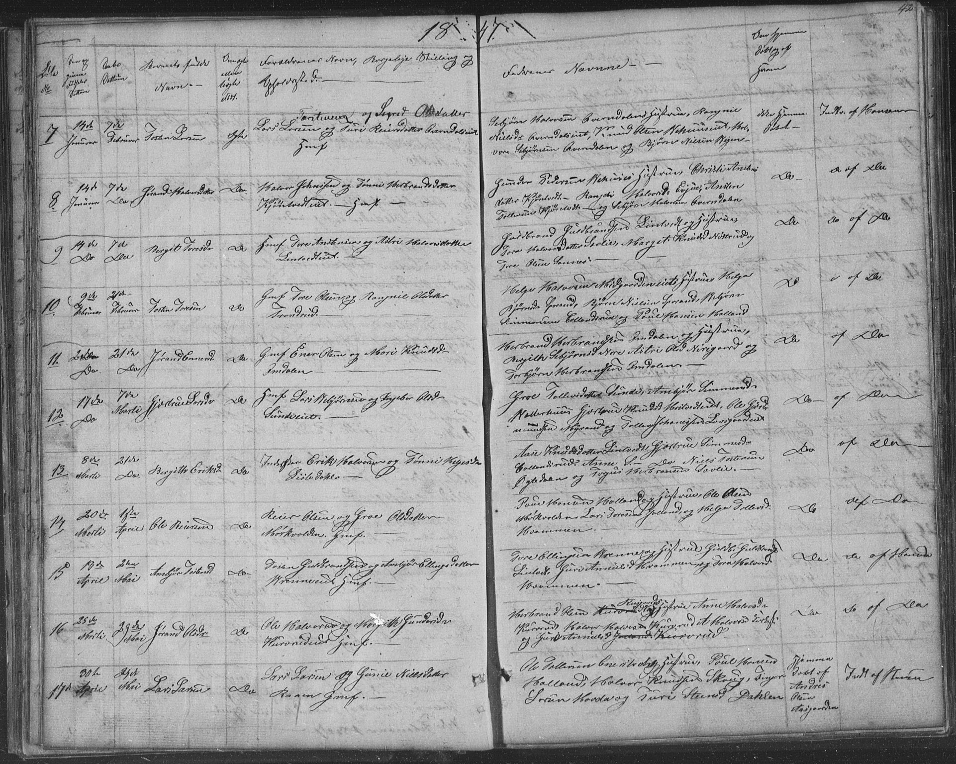 Nore kirkebøker, AV/SAKO-A-238/F/Fa/L0001: Parish register (official) no. I 1, 1836-1855, p. 42