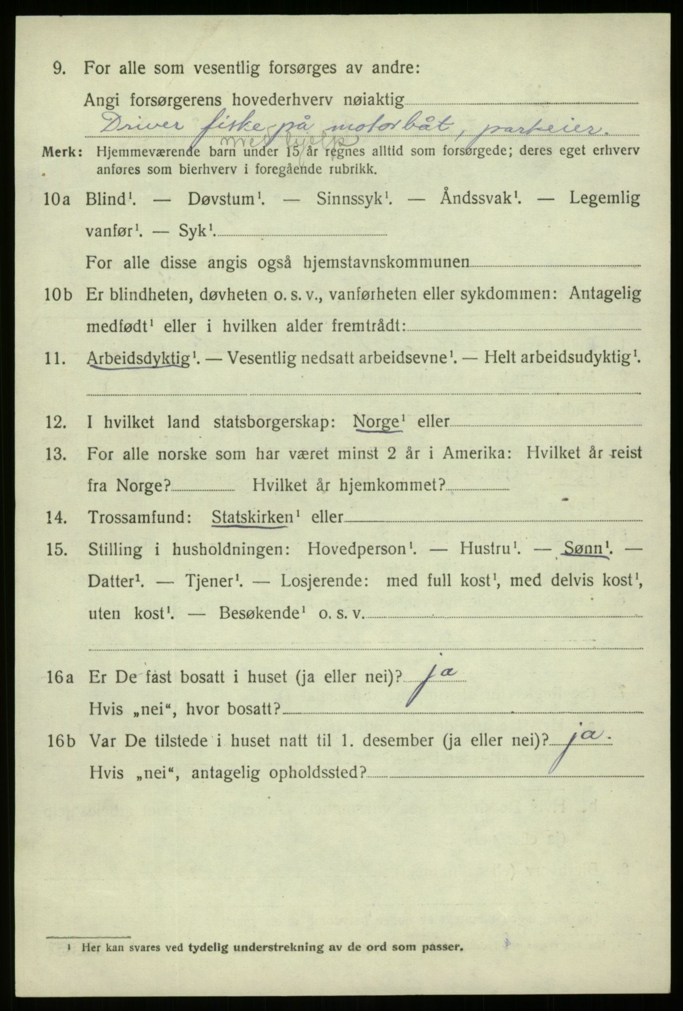 SAB, 1920 census for Davik, 1920, p. 6818