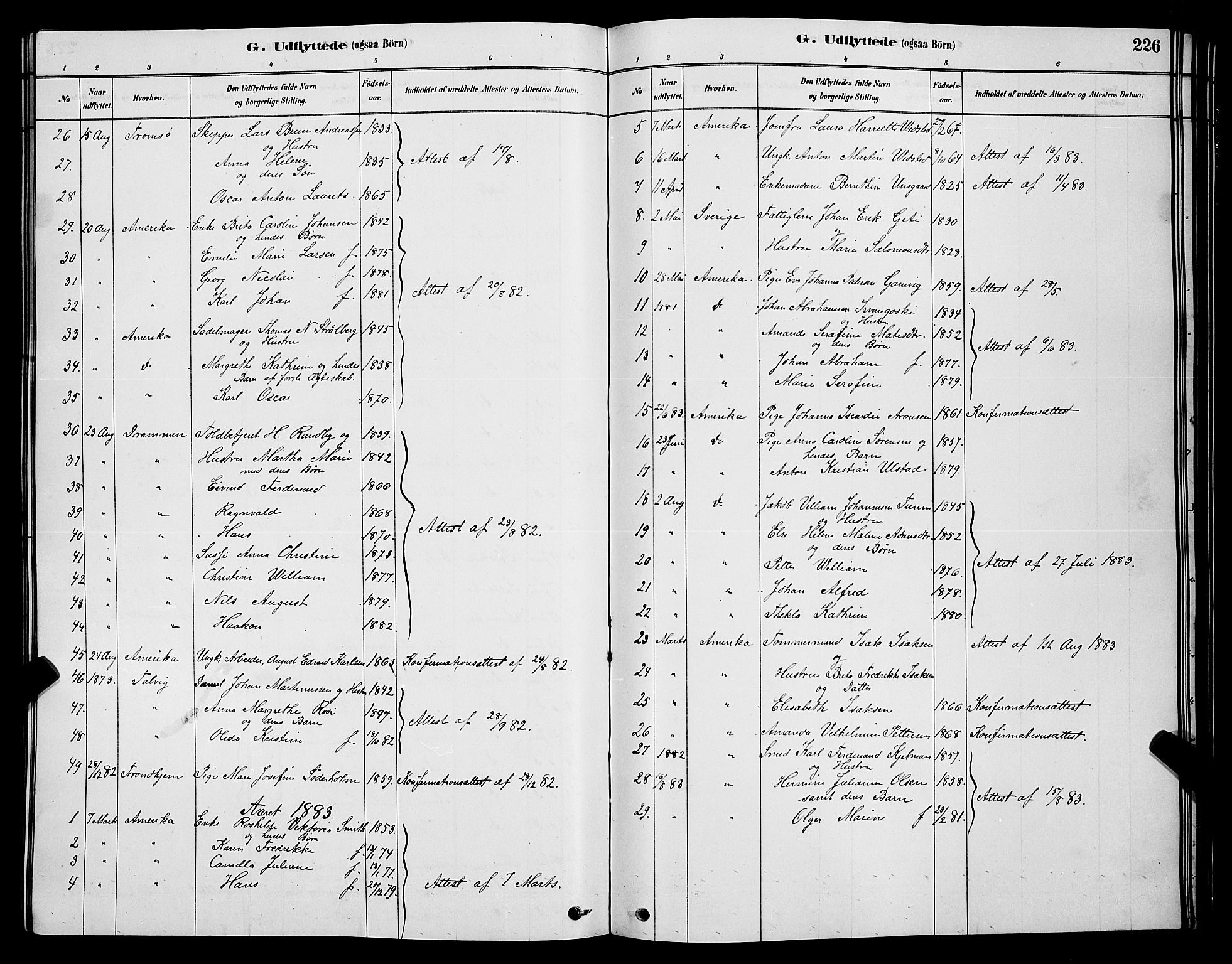 Hammerfest sokneprestkontor, SATØ/S-1347/H/Hb/L0006.klokk: Parish register (copy) no. 6, 1876-1884, p. 226