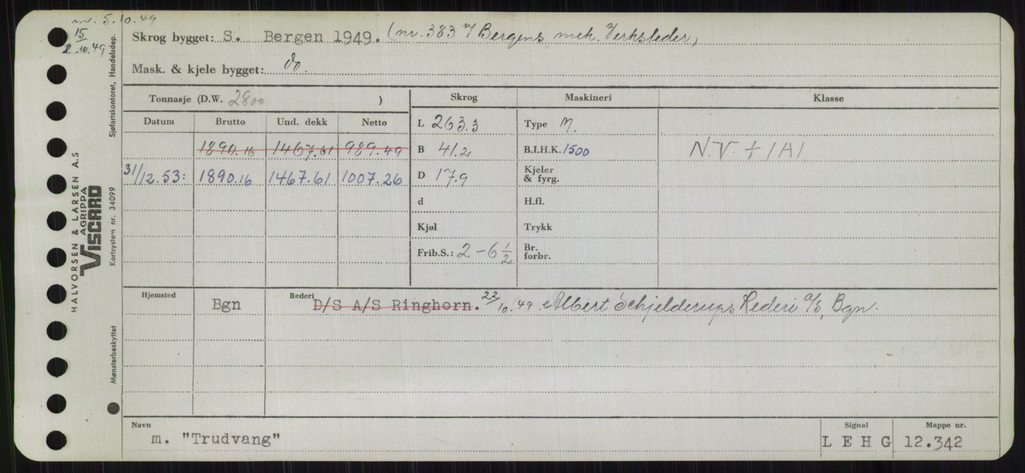 Sjøfartsdirektoratet med forløpere, Skipsmålingen, RA/S-1627/H/Hb/L0005: Fartøy, T-Å, p. 231