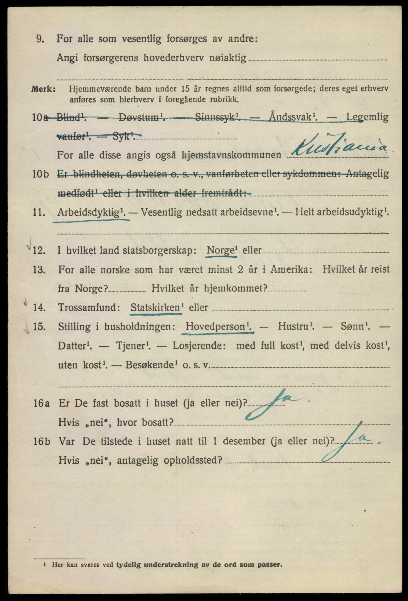 SAO, 1920 census for Kristiania, 1920, p. 271104