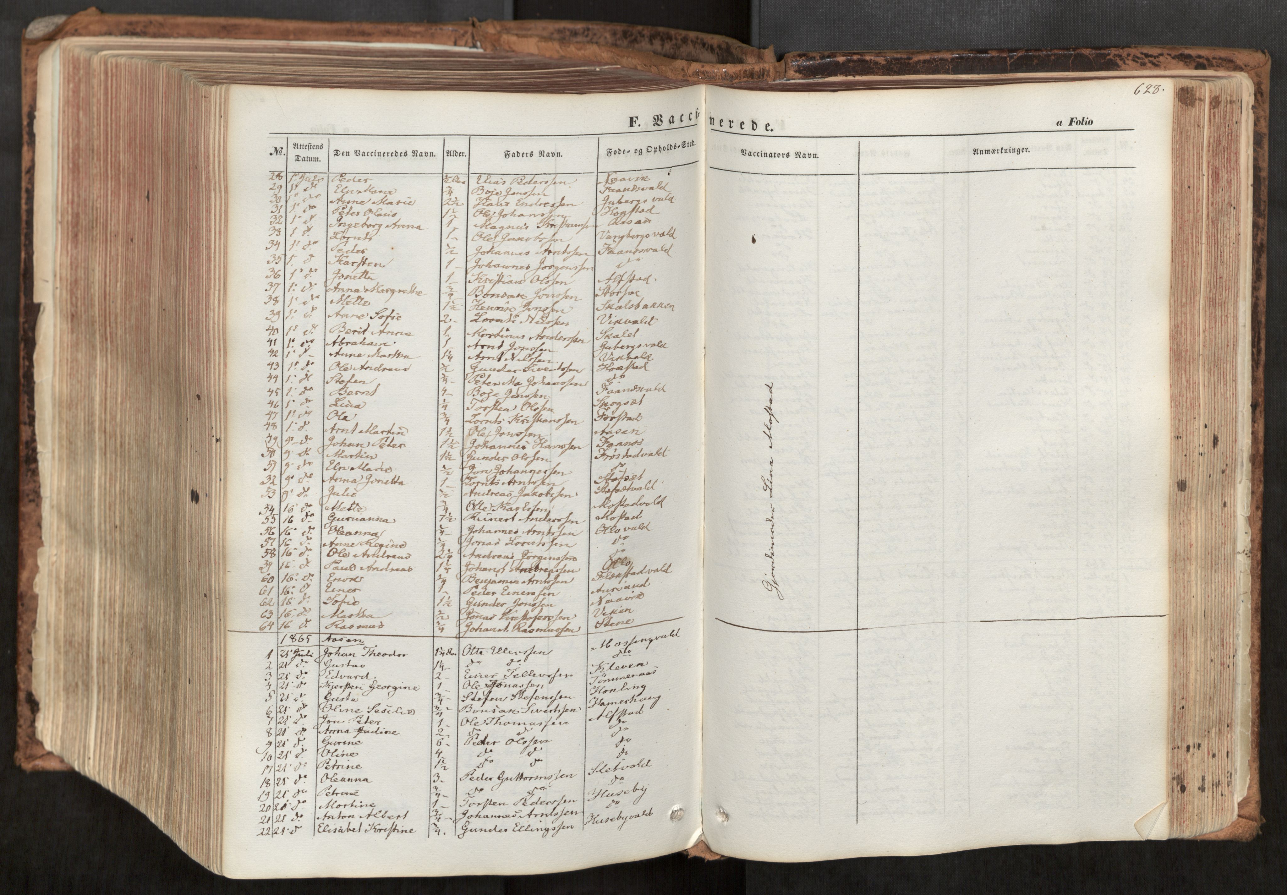 Ministerialprotokoller, klokkerbøker og fødselsregistre - Nord-Trøndelag, SAT/A-1458/713/L0116: Parish register (official) no. 713A07, 1850-1877, p. 628